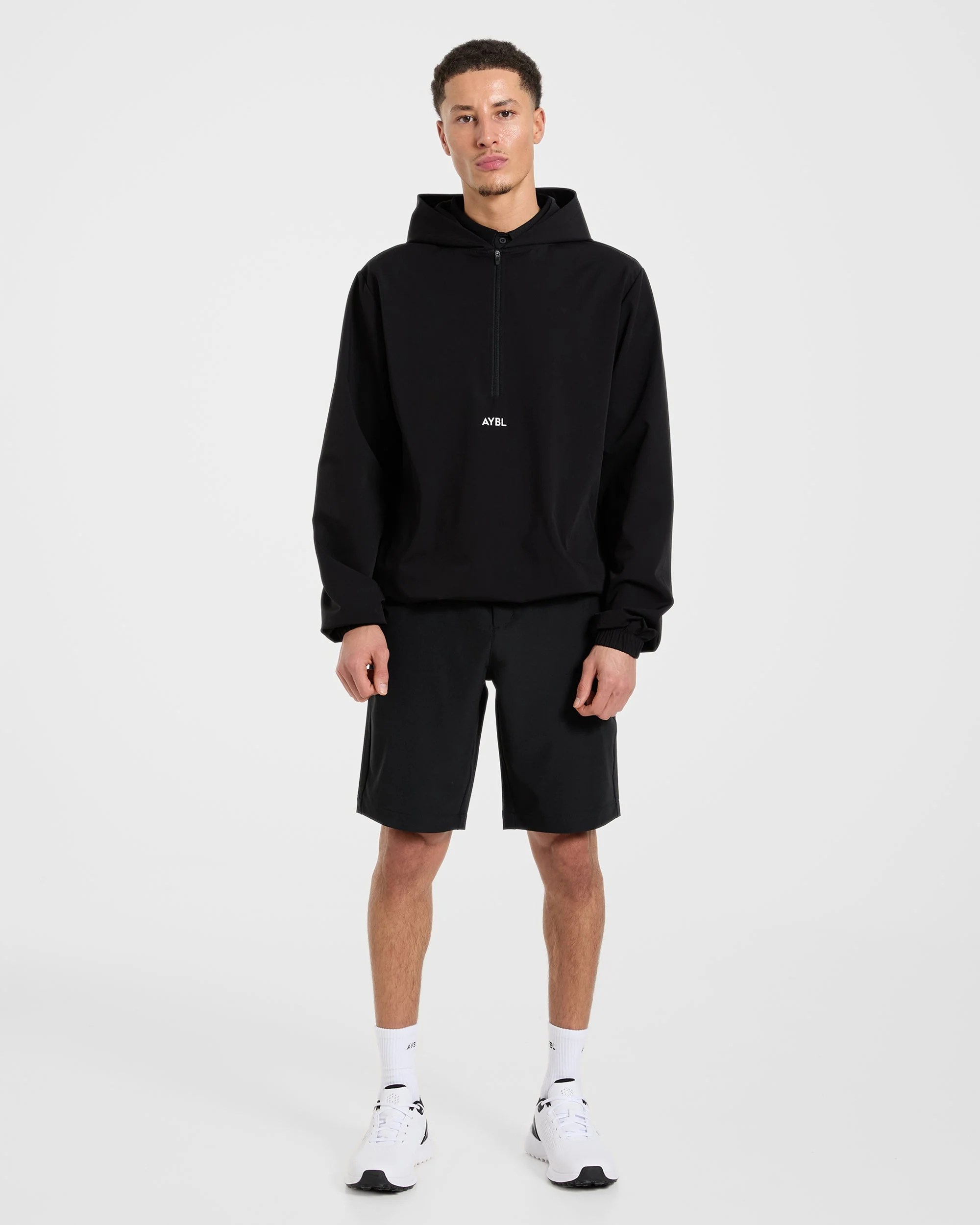 Precision 1/4 Zip Wind Pullover - Black - Image 2
