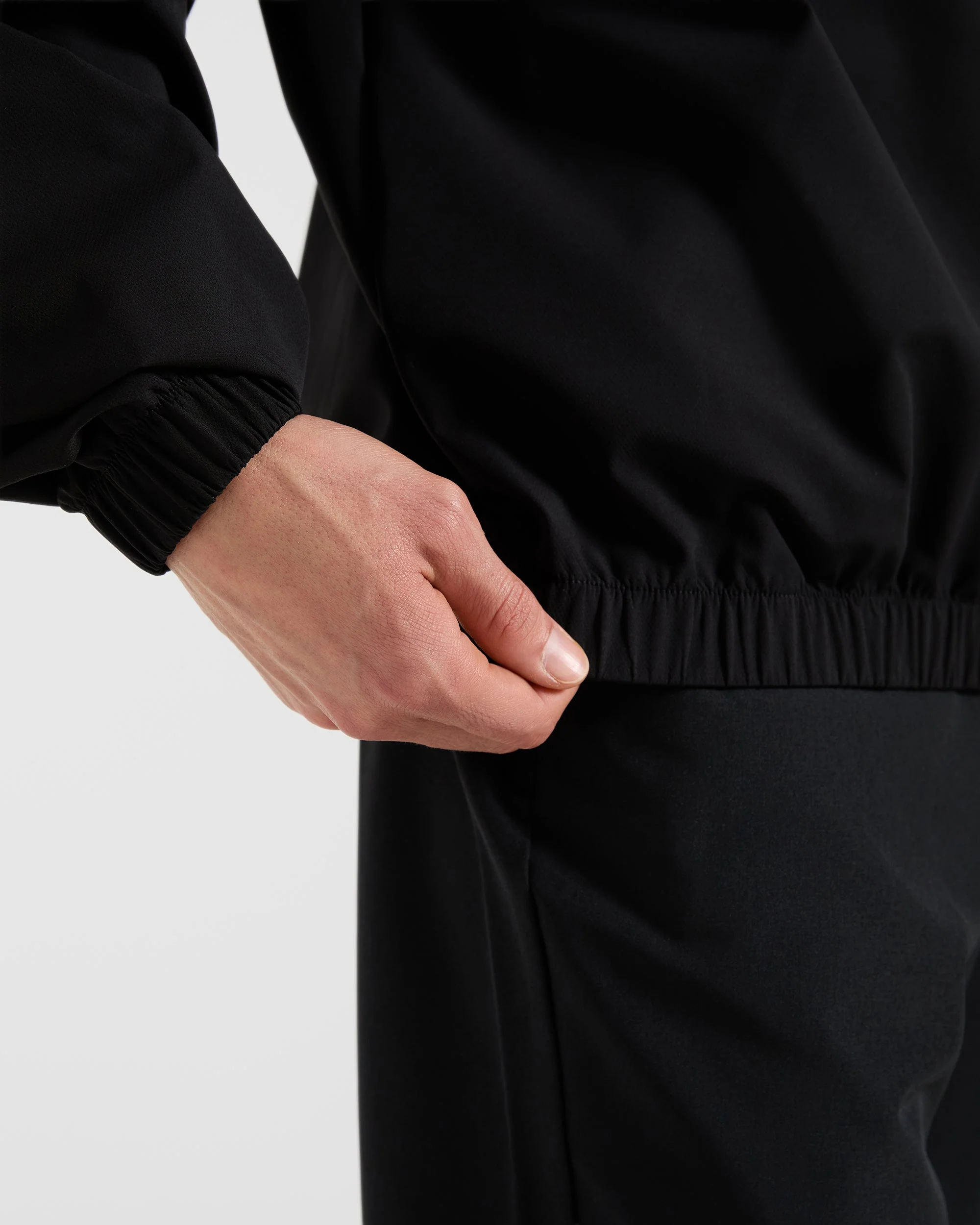 Precision 1/4 Zip Wind Pullover - Black - Image 6