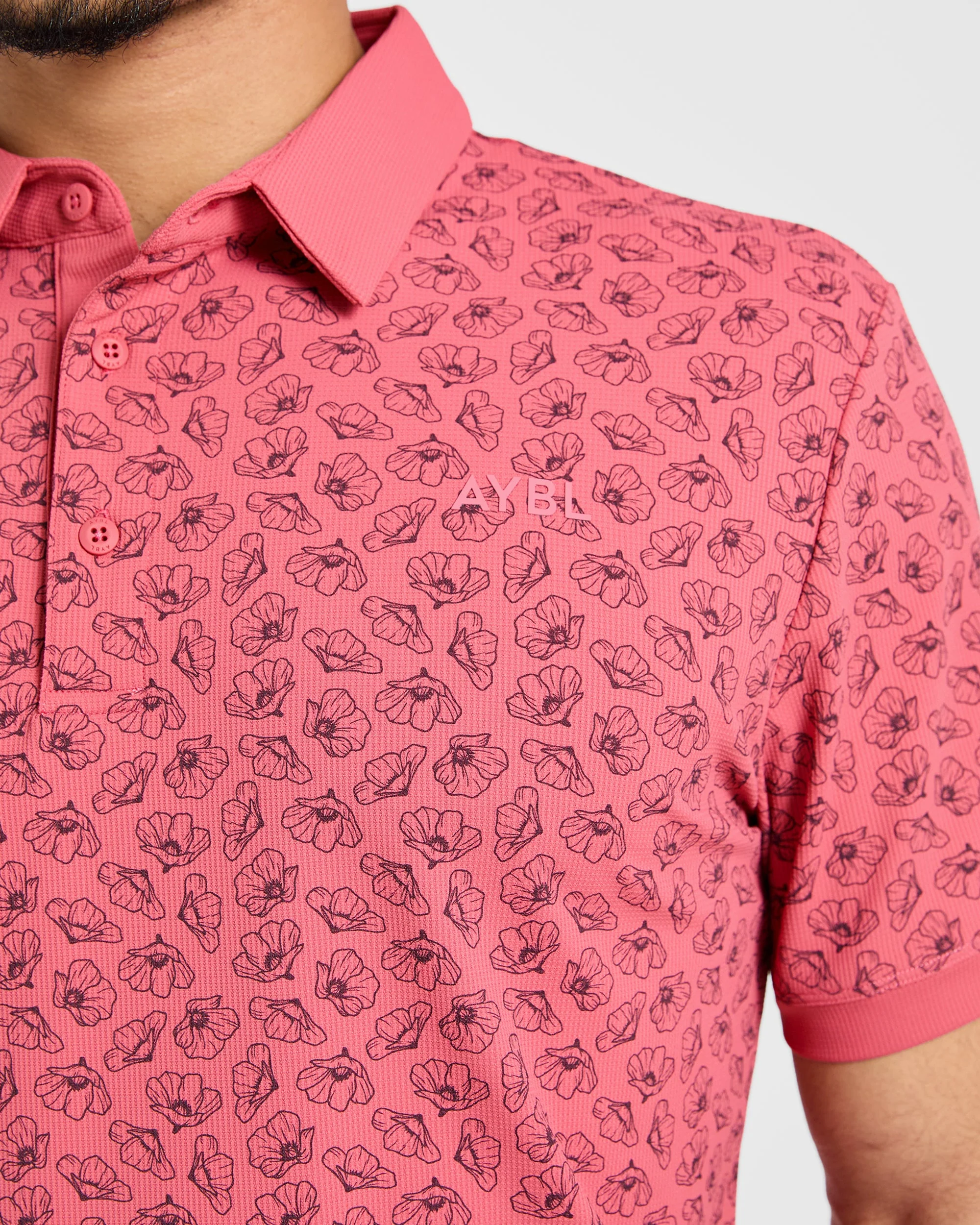Precision Camellias Polo - Red - Image 6