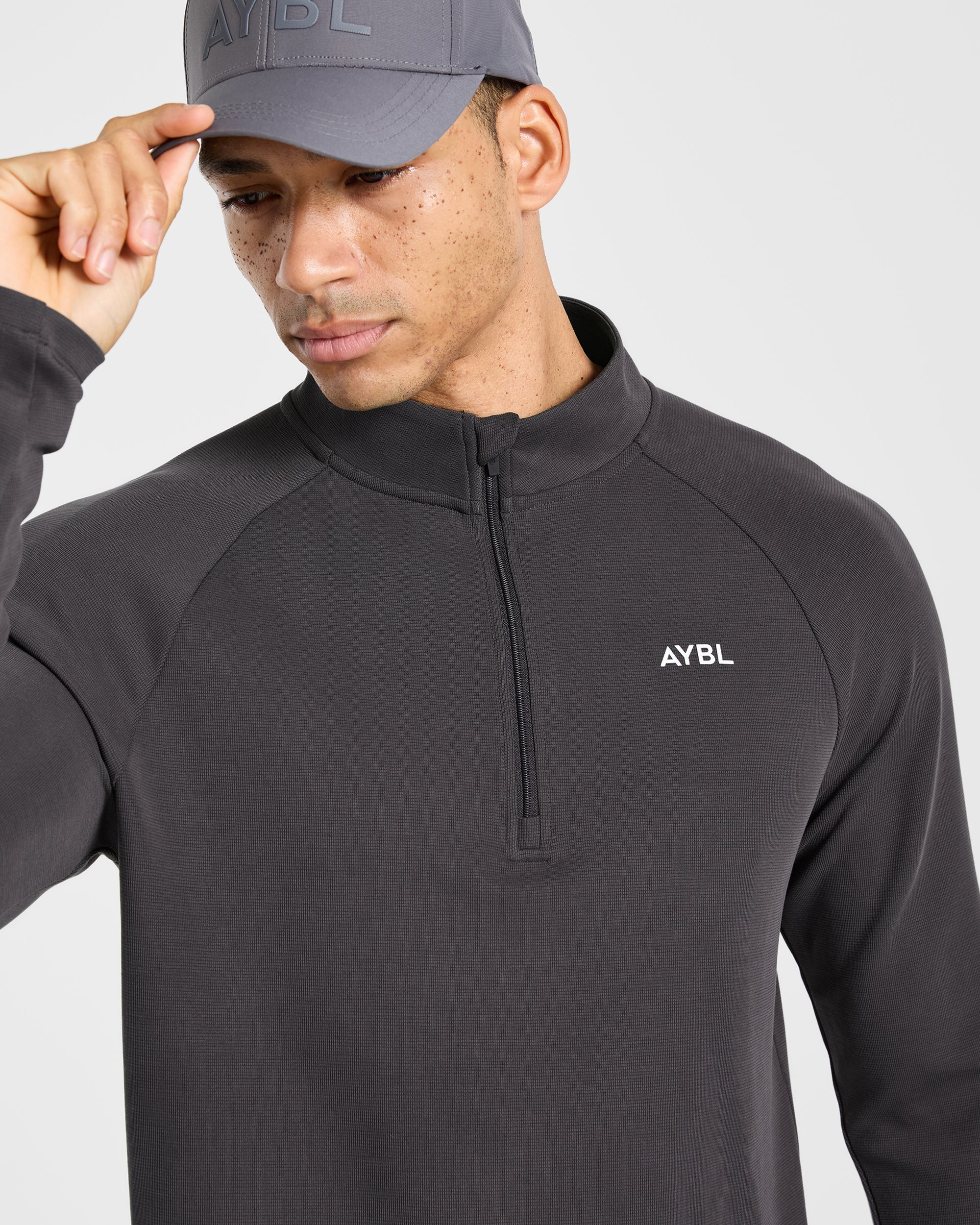 Precision Hybrid 1/4 Zip Pullover - Charcoal - Image 7