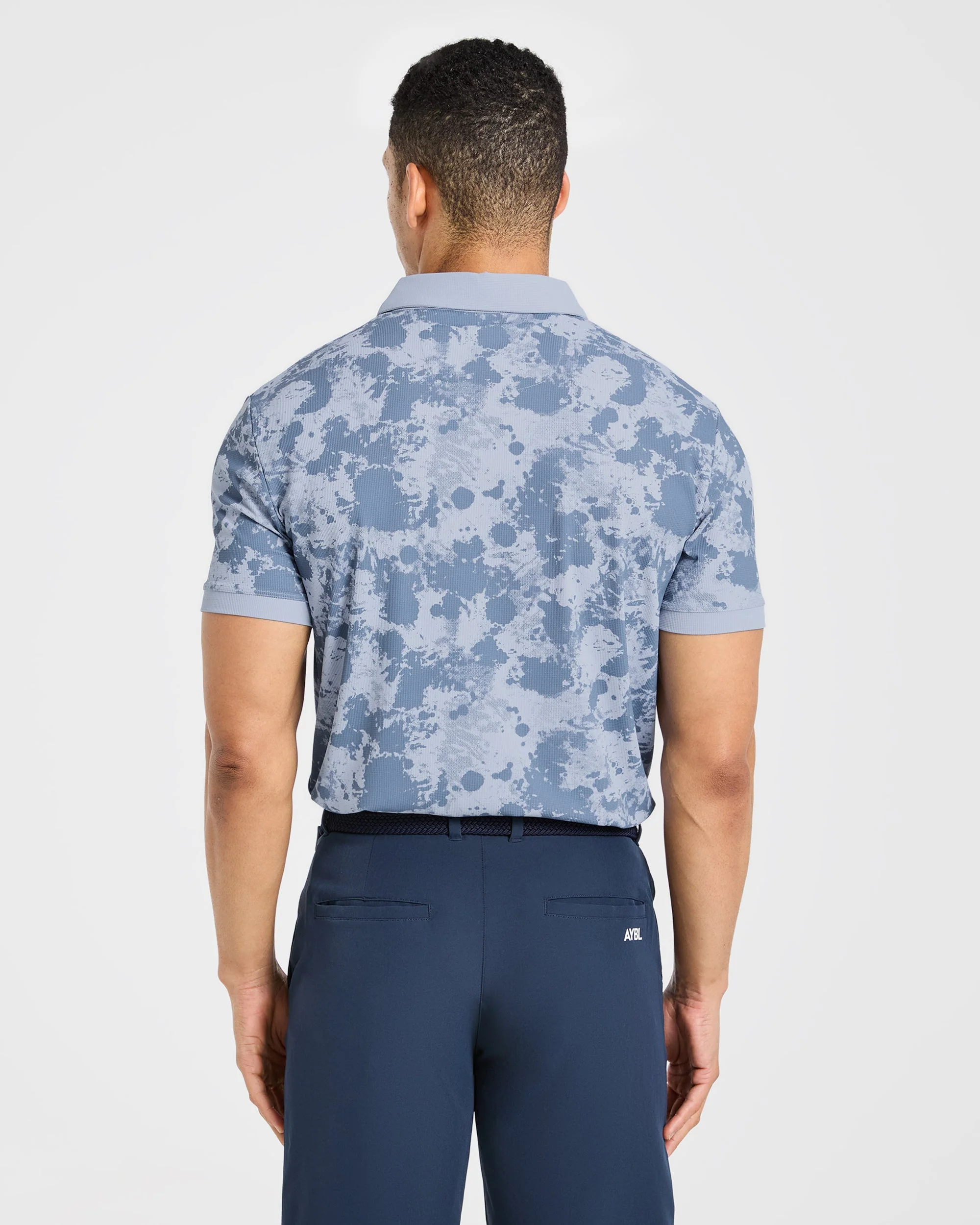 Precision Splatter Polo - Muted Slate - Image 2