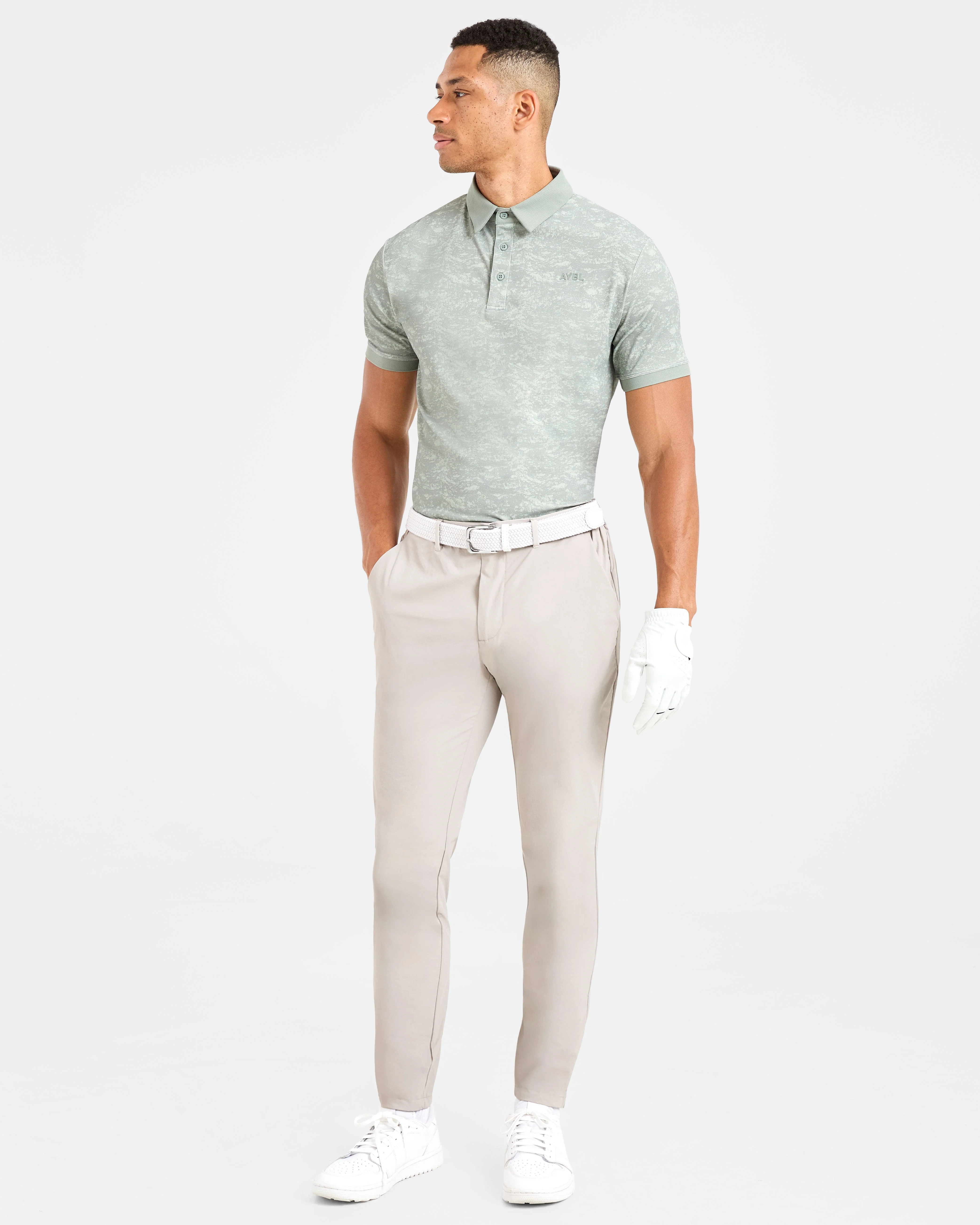 Precision Texture Polo - Deep Washed Sage - Image 8