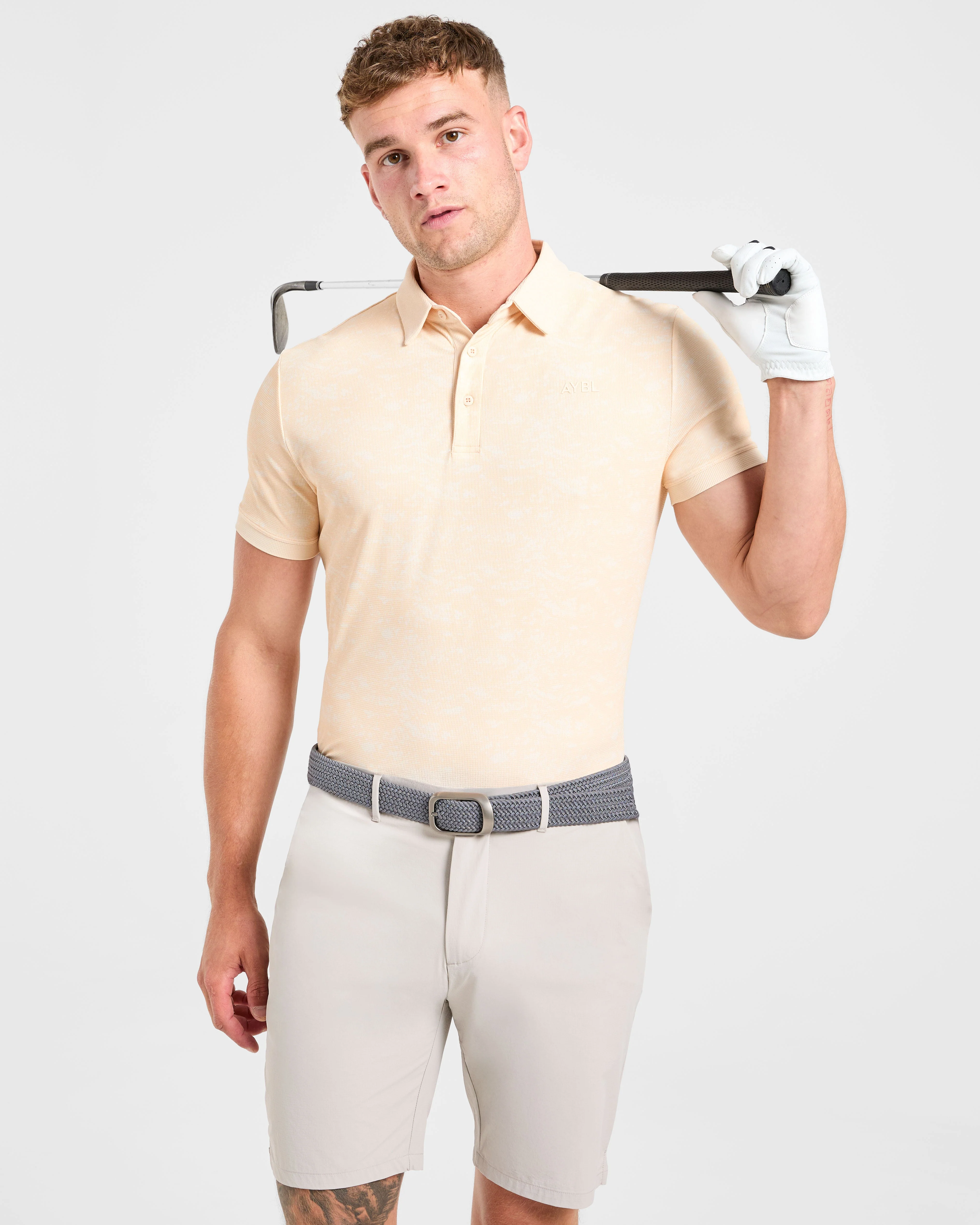 Precision Texture Polo - Peach - Image 8