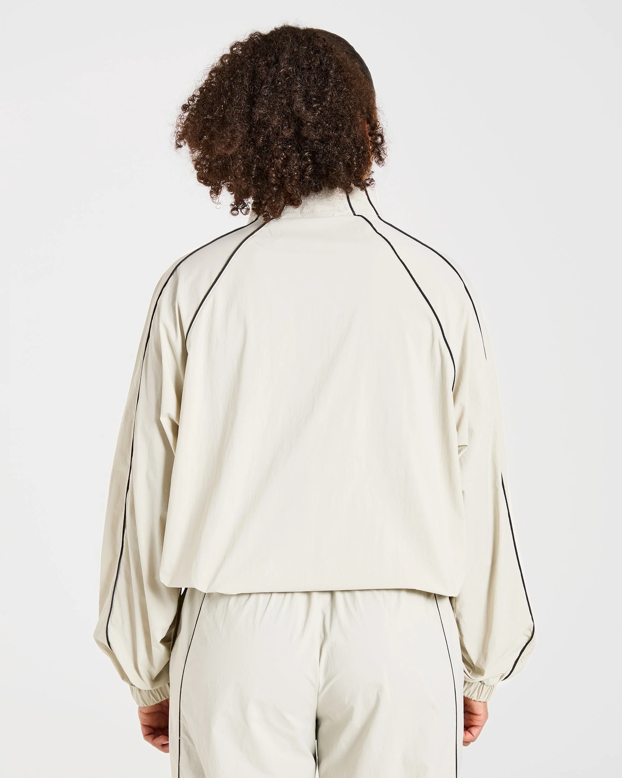 Retro Track Jacket - Off White - Image 2
