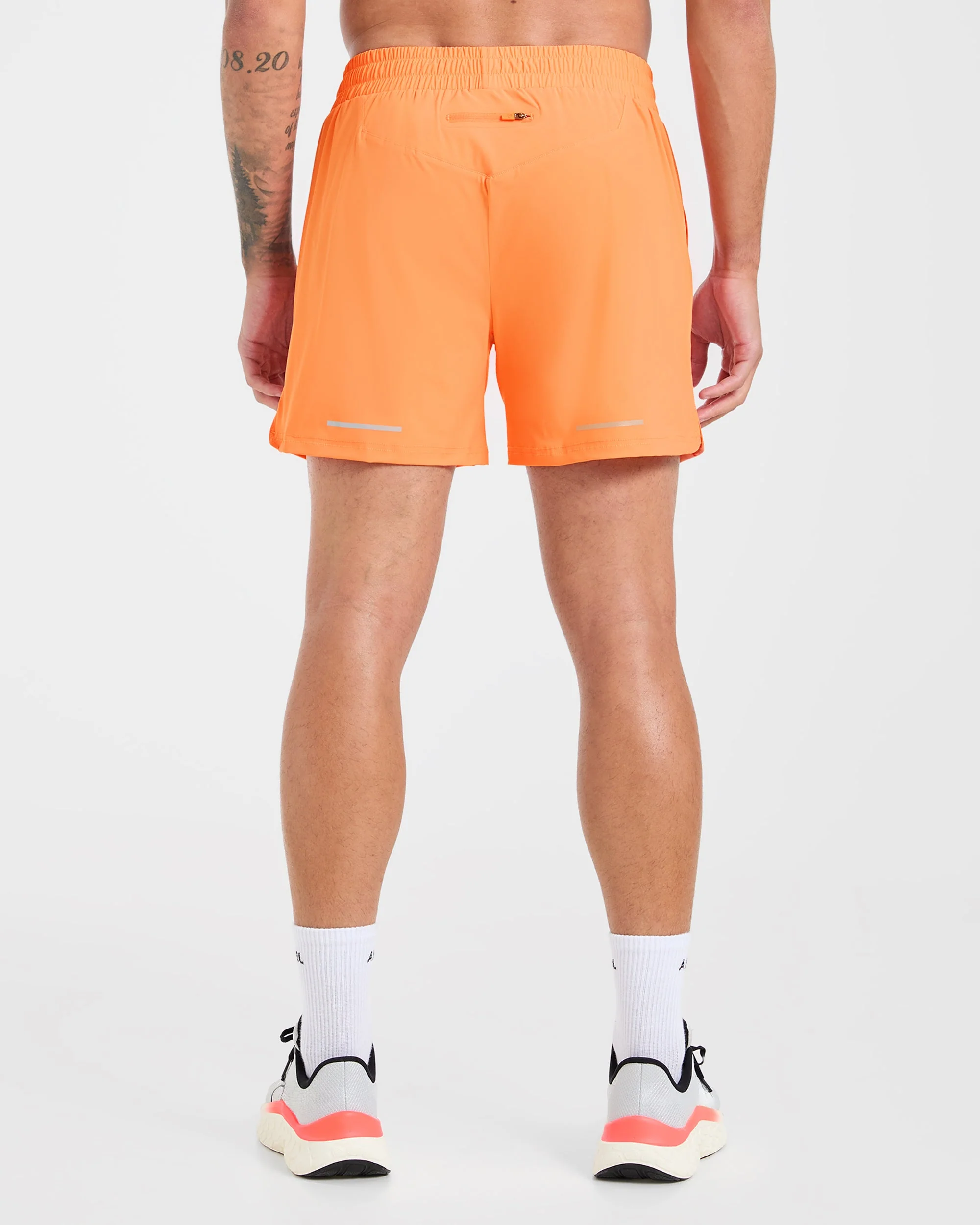 Run 5" Shorts - Bright Orange - Image 2