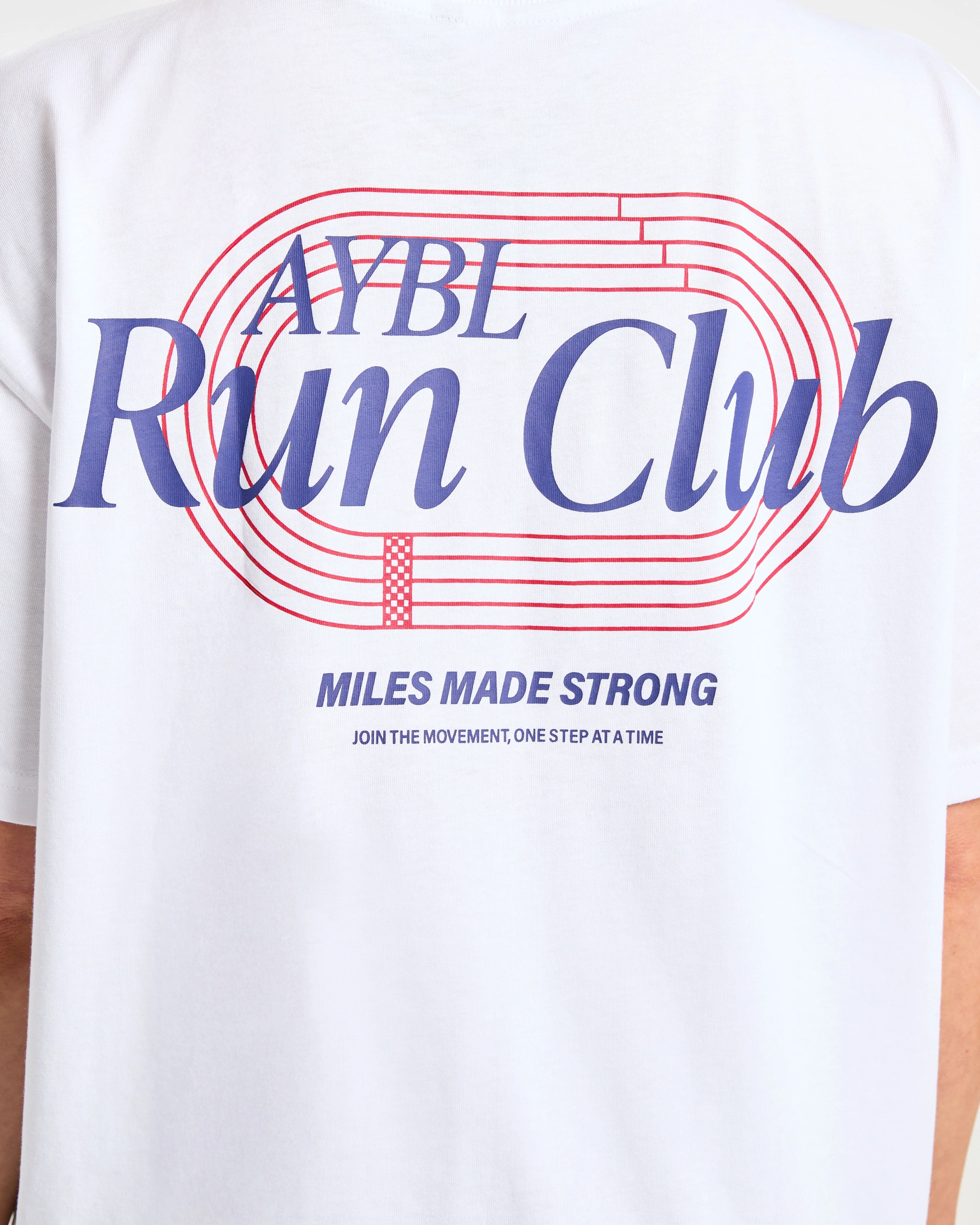 Run Club Oversized T Shirt - White - Image 6