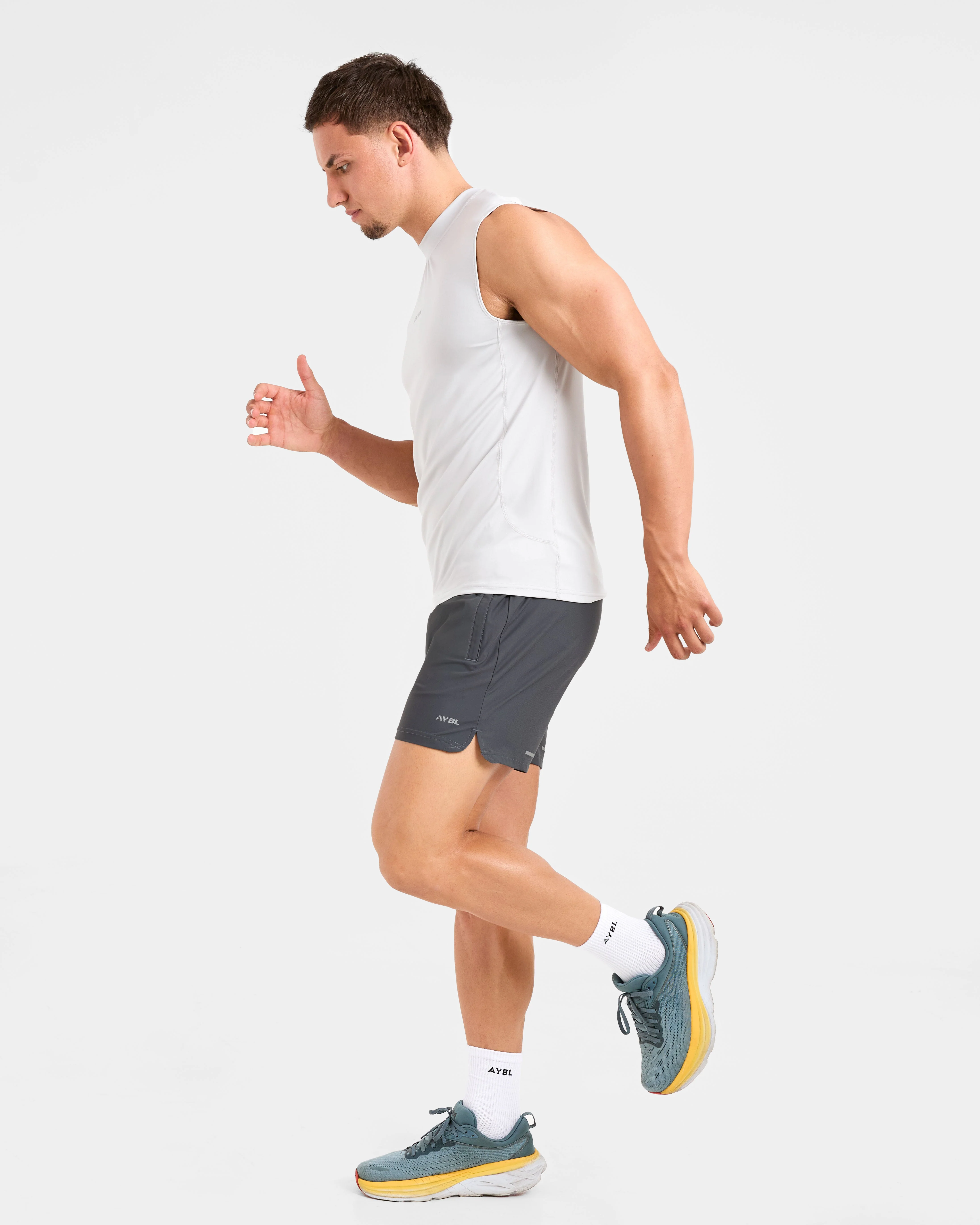 Run 5" Shorts - Hurricane Grey - Image 7