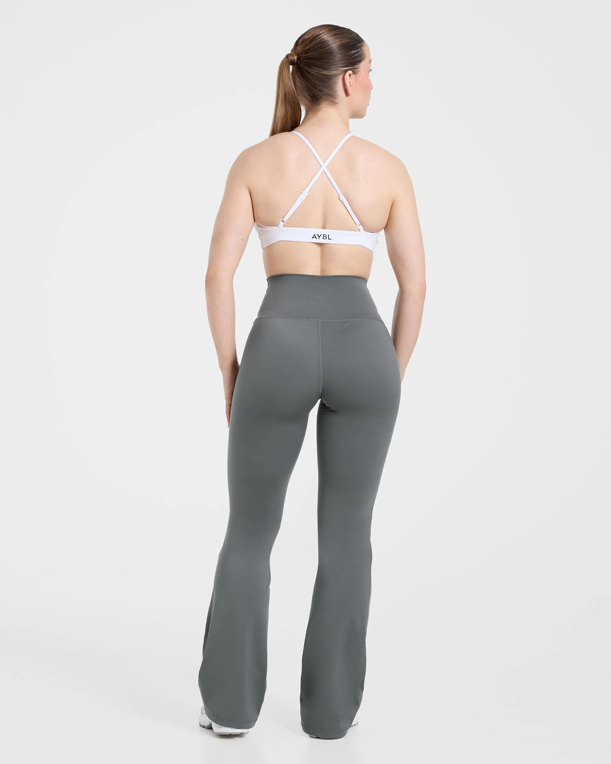 Sculpt Flared Leggings - Charcoal - Image 4