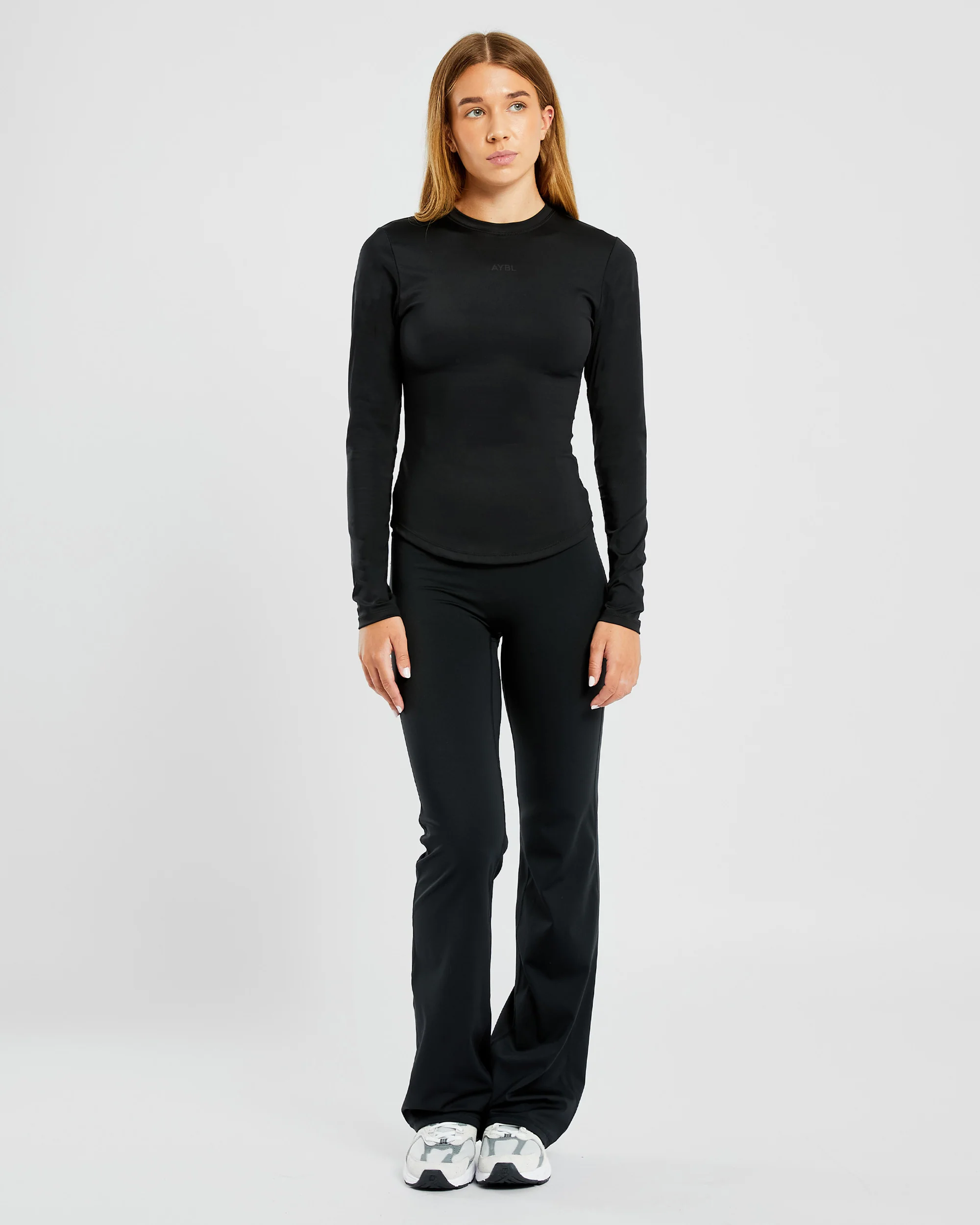 Sculpt Long Sleeve Top - Black - Image 3