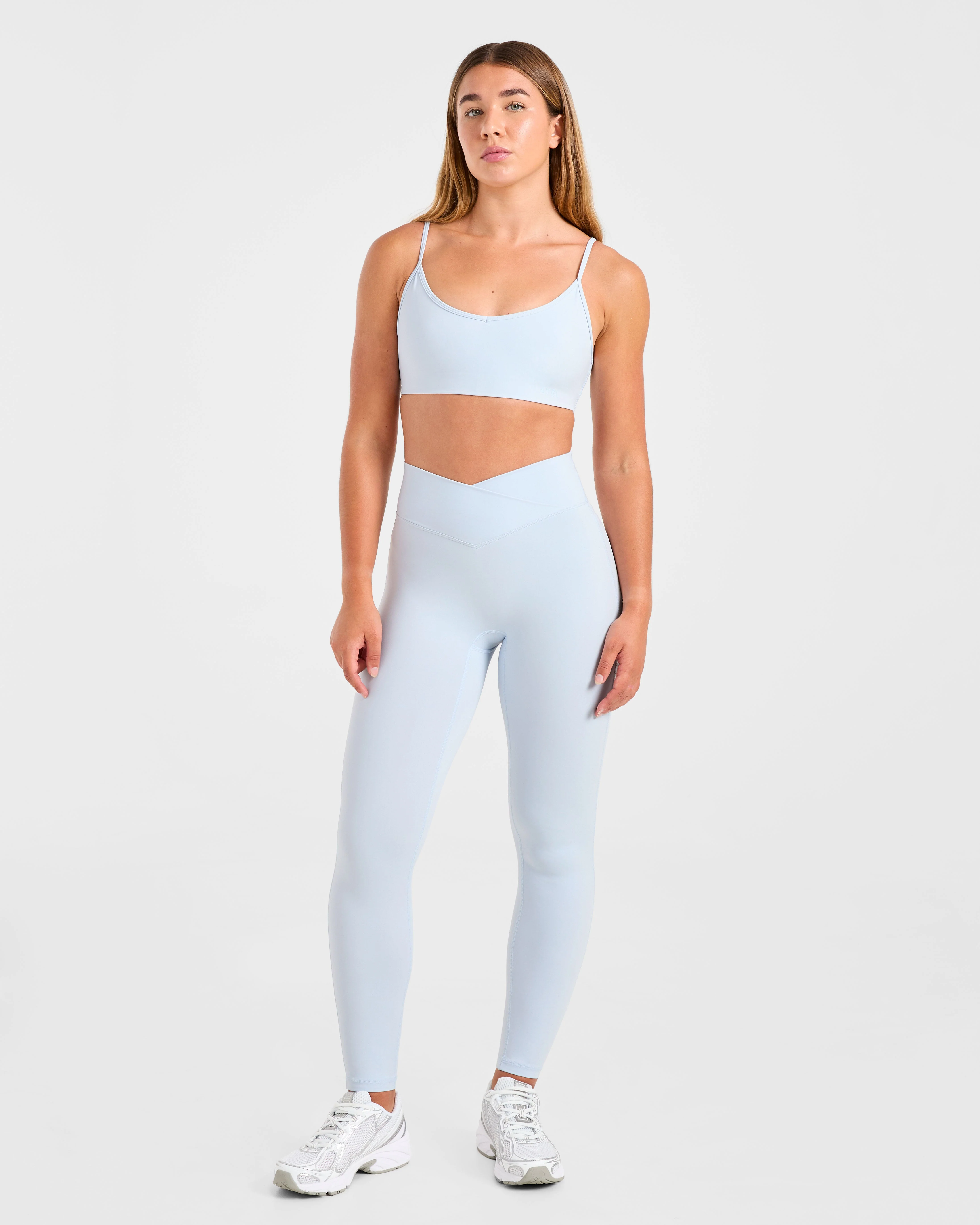 Sculpt Wrap Leggings - Iced Blue - Image 3