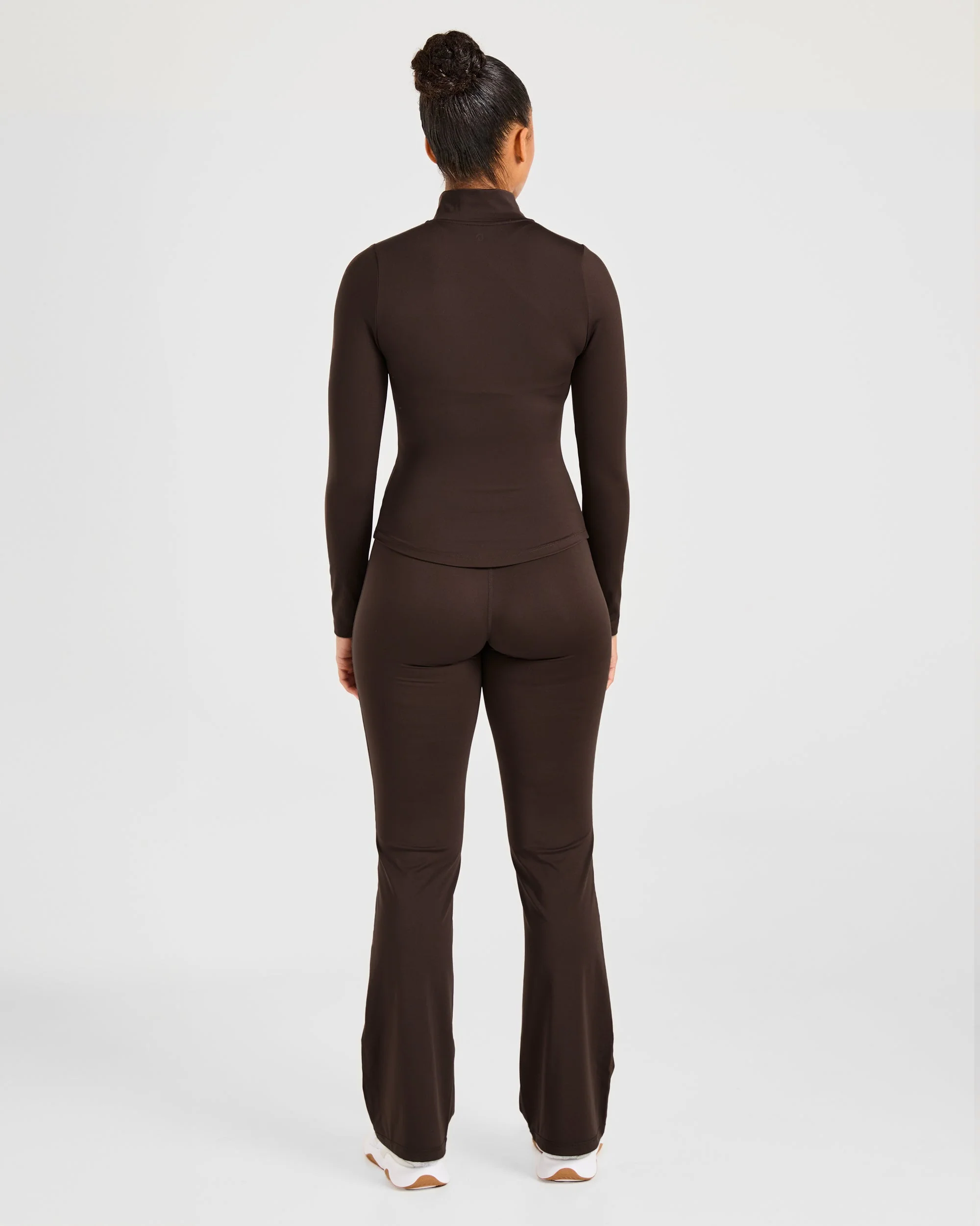 Sculpt Zip Jacket - Deep Cocoa Brown - Image 4