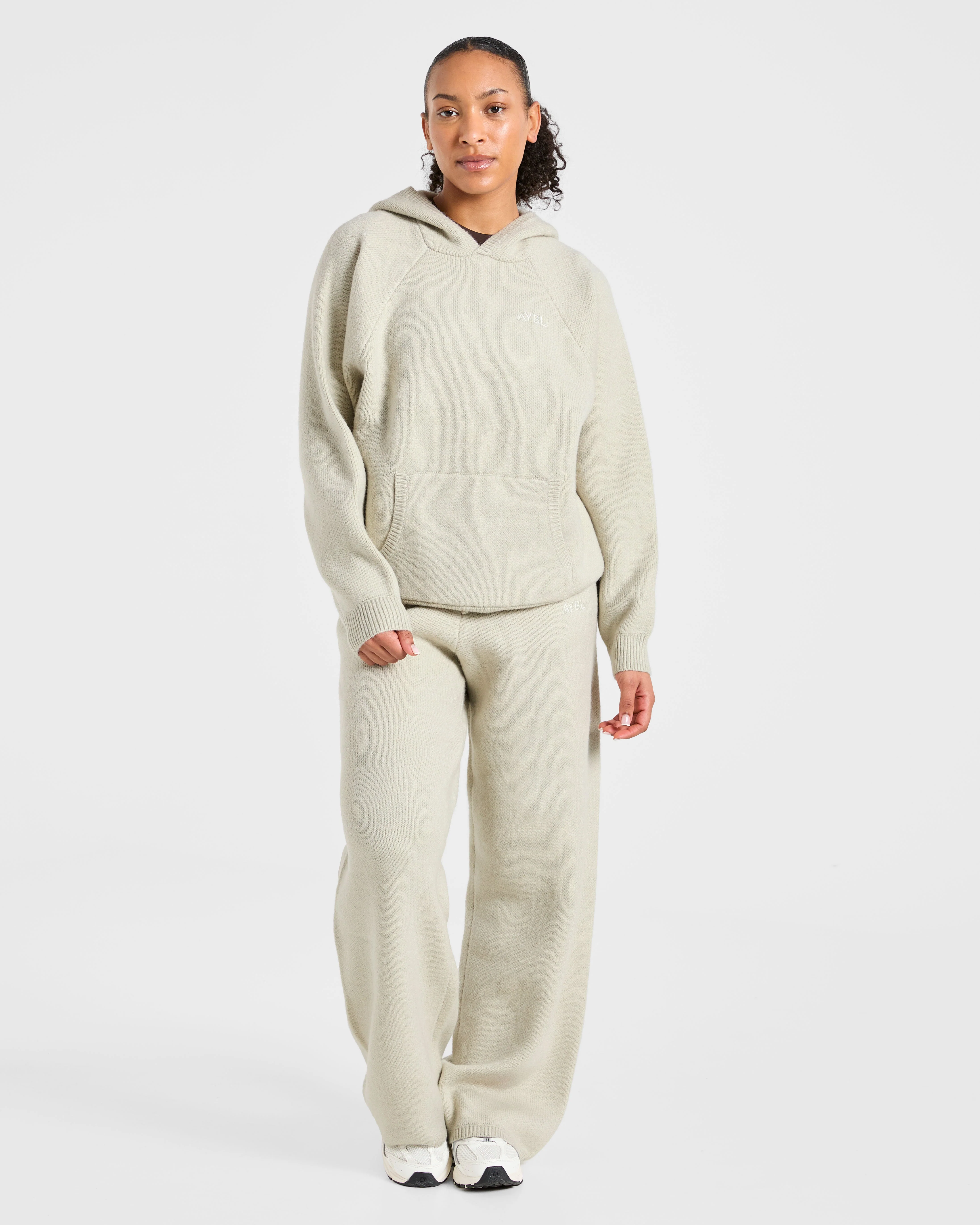 Soft Oversized Knitted Hoodie - Seasalt - Image 3