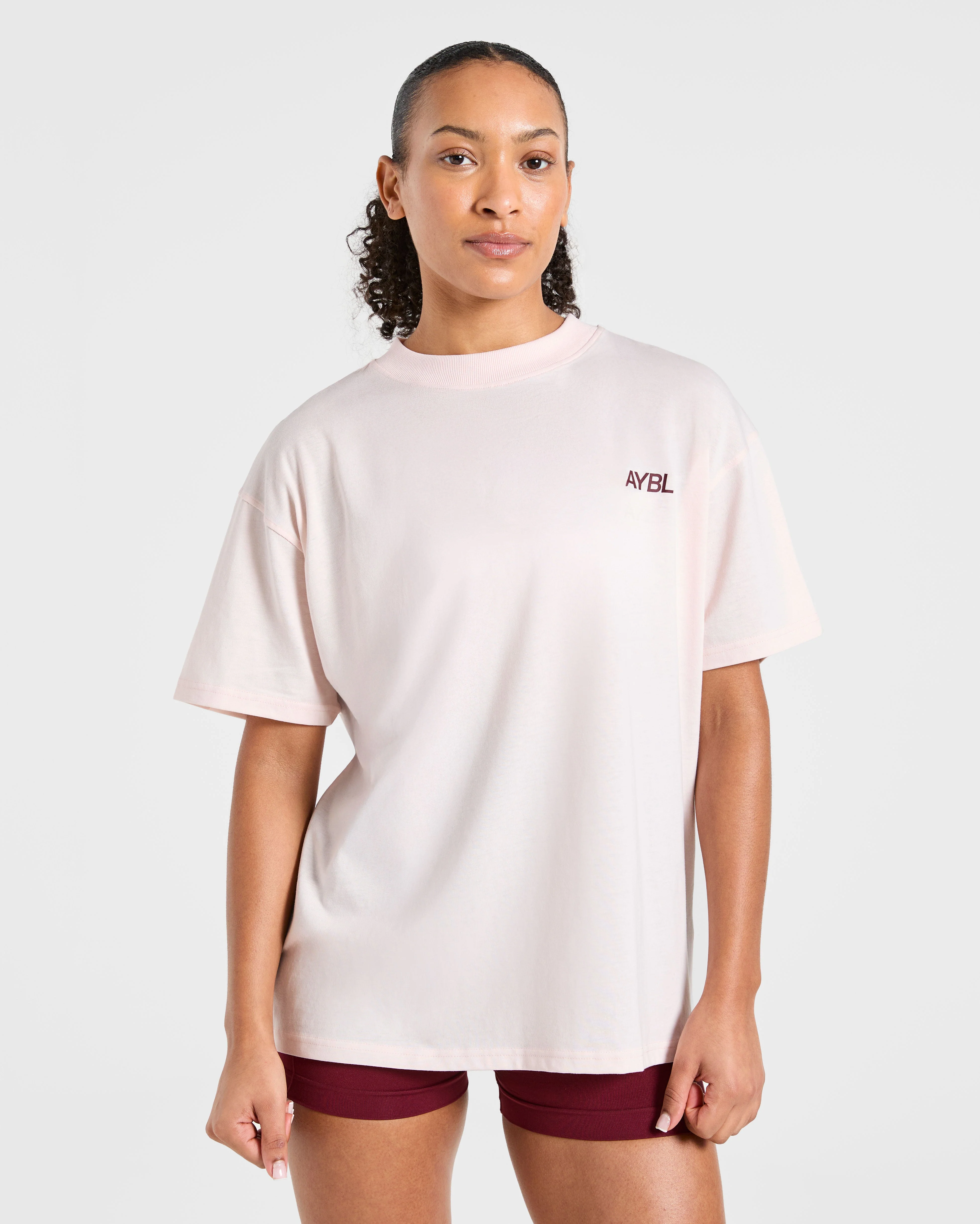 Sport Society Oversized T Shirt - Pink - Image 2
