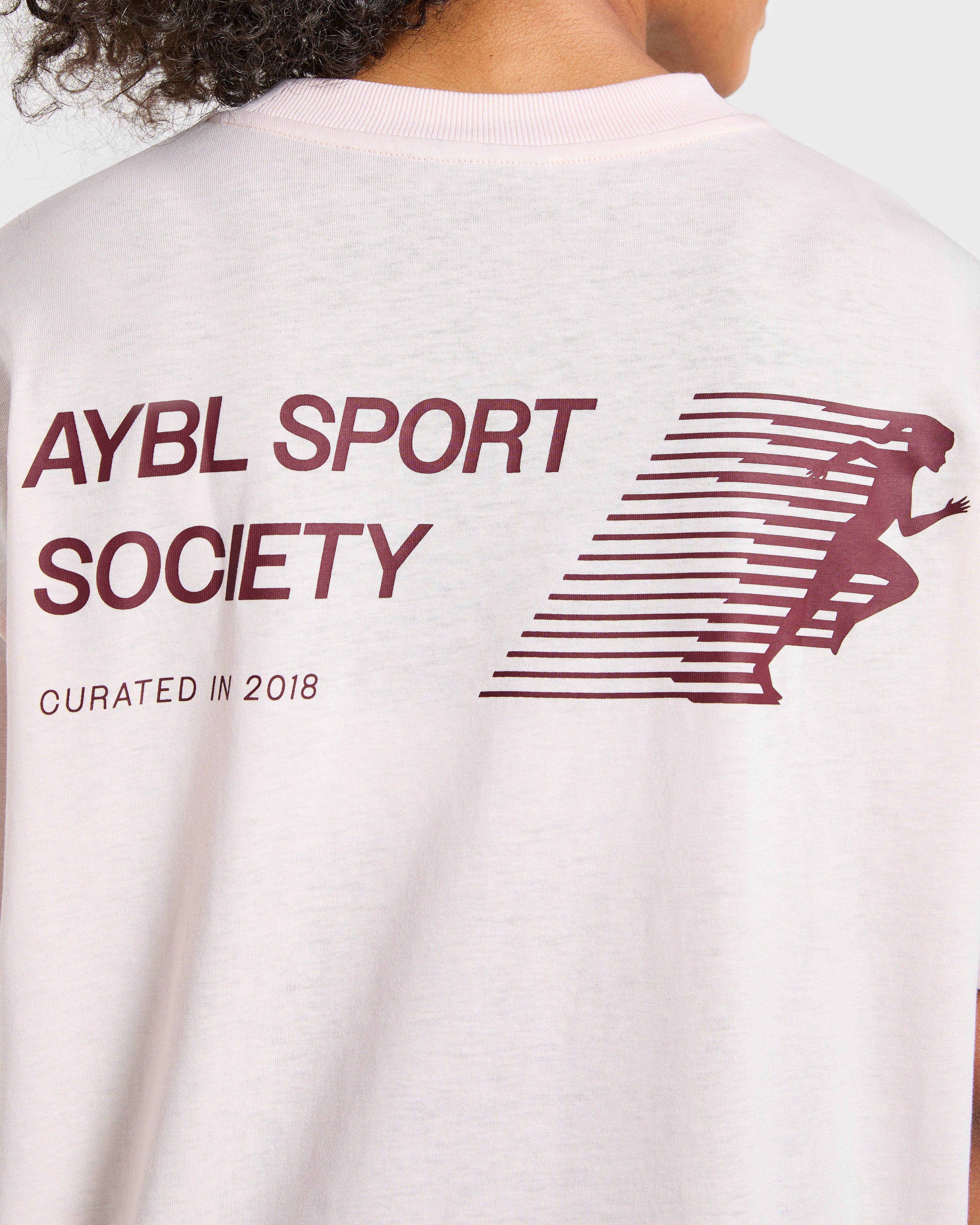 Sport Society Oversized T Shirt - Pink - Image 6