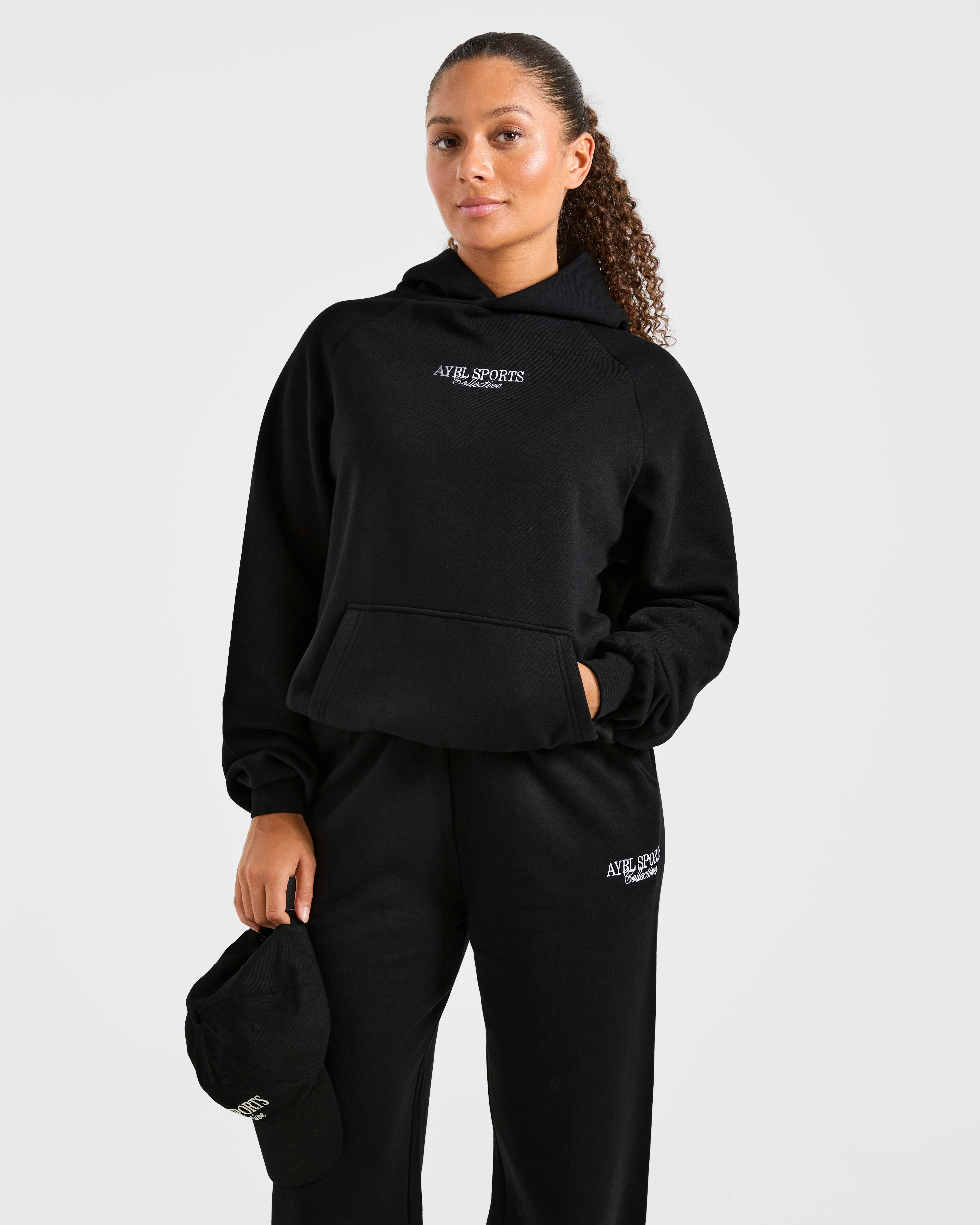 Sports Collective Oversized Hoodie - Black - Image 8