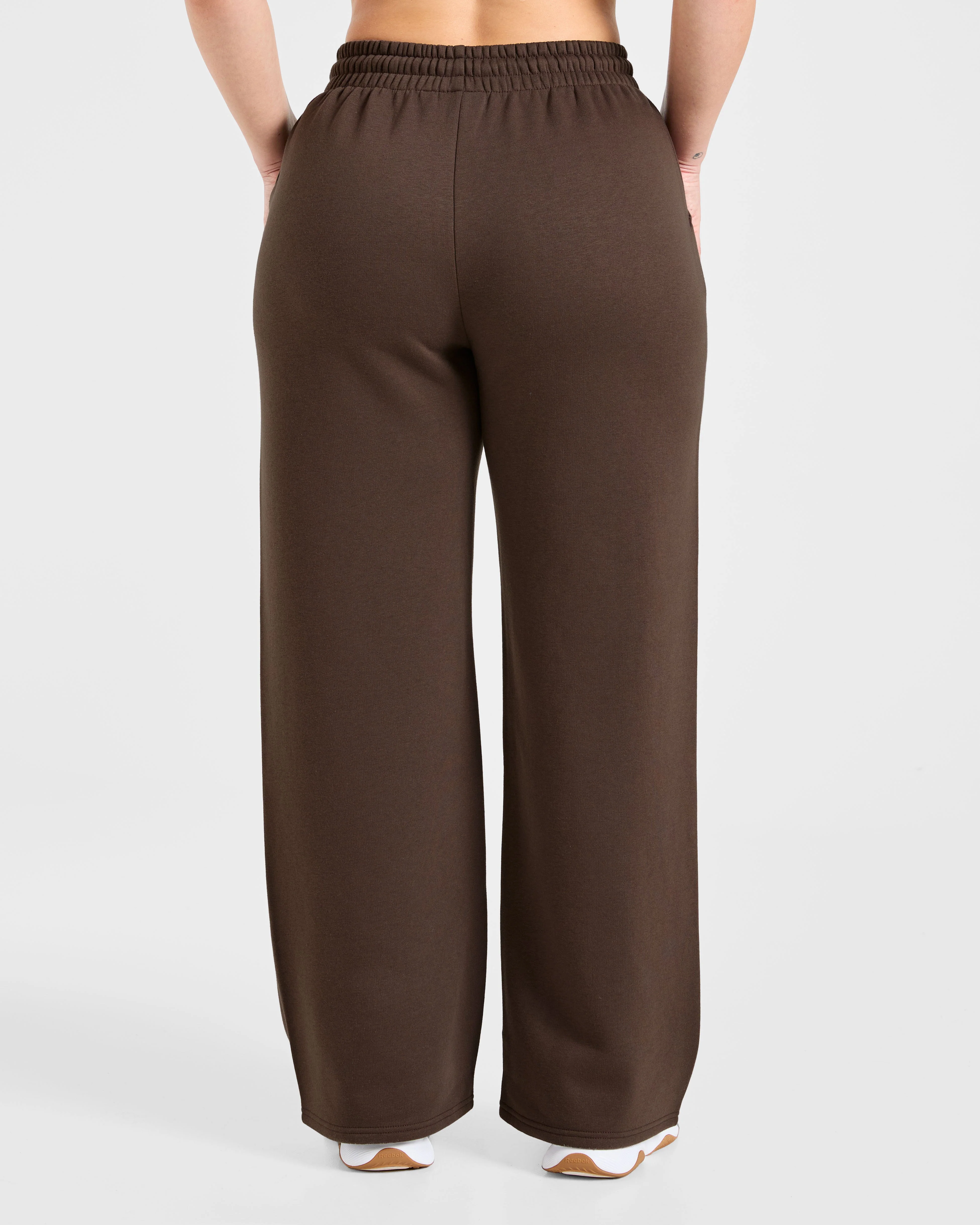 Sports Collective Oversized Straight Leg Joggers - Brown - Image 2