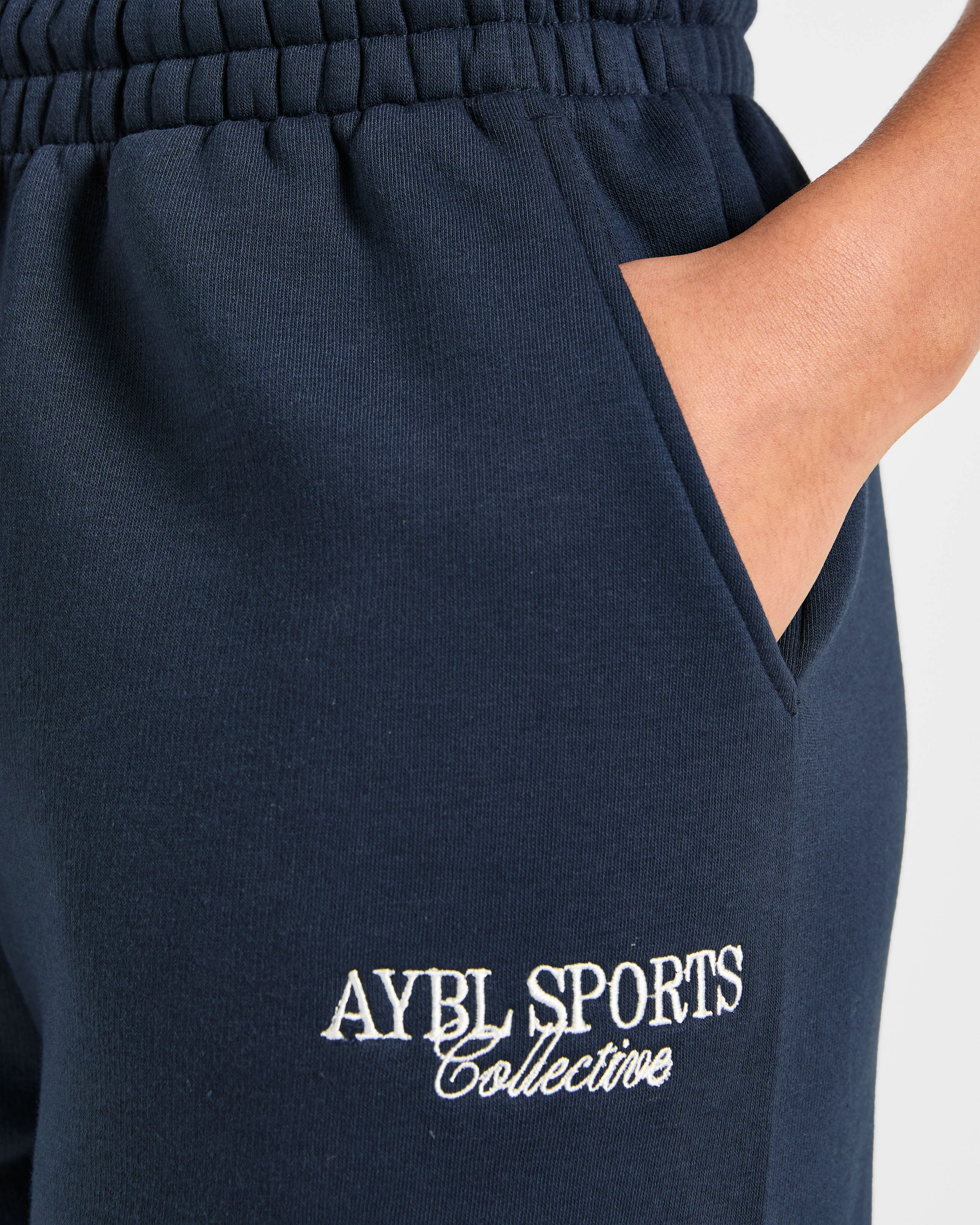 Sports Collective Oversized Straight Leg Joggers - True Navy - Image 6
