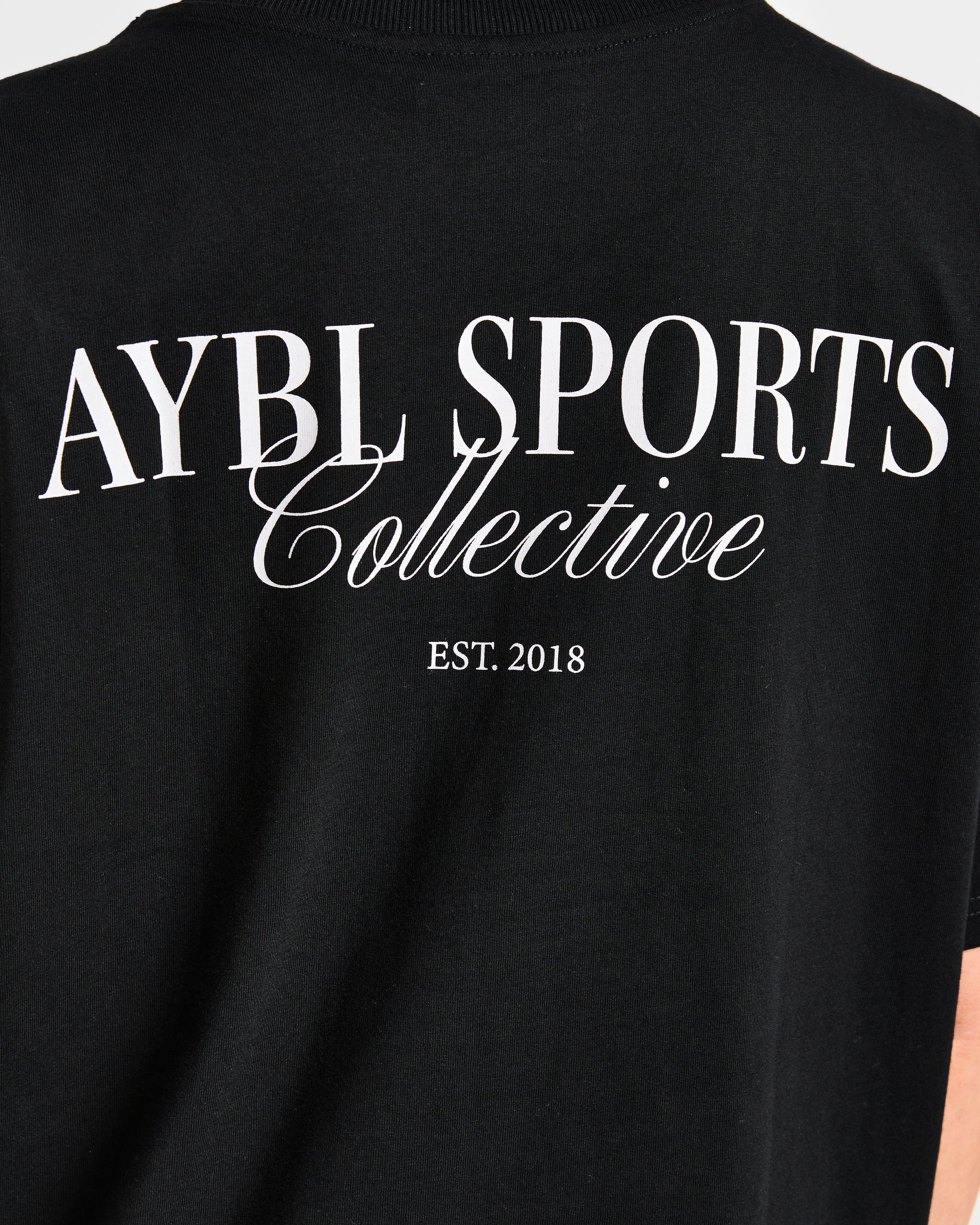 Sports Collective Oversized T Shirt - Black - Image 6
