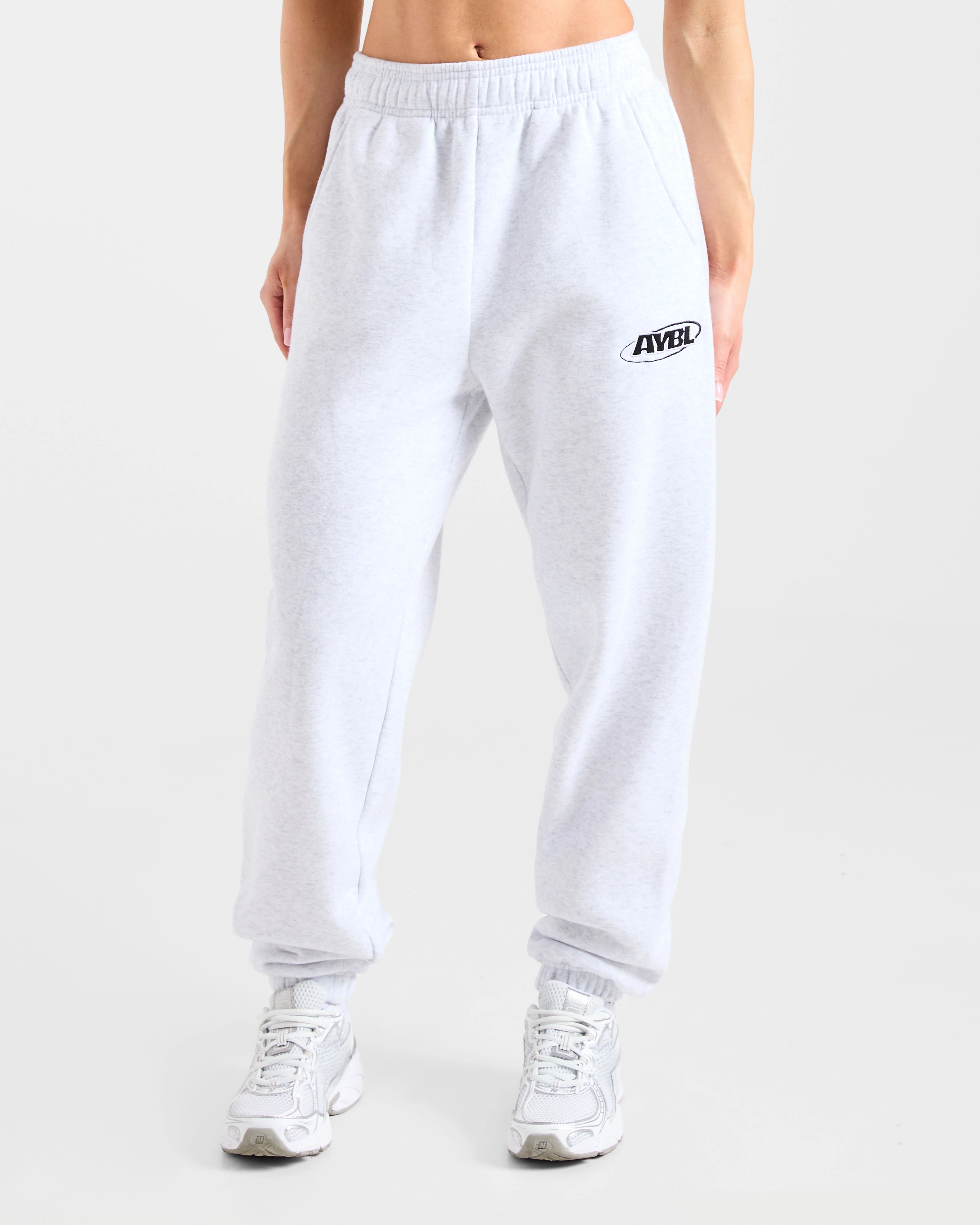 Sports Essentials Oversized Joggers - Heather Grey/Black