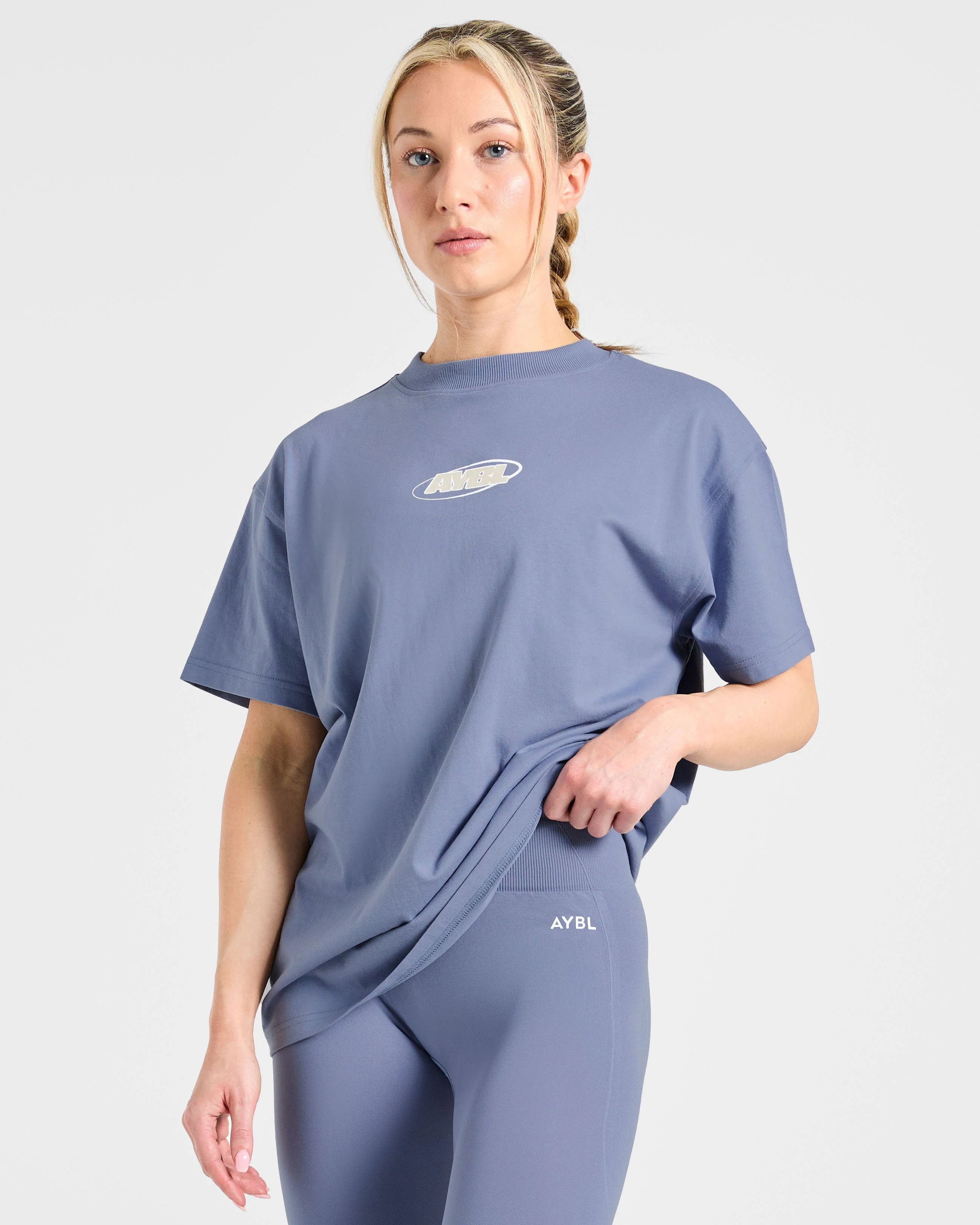 Sports Essentials Oversized T Shirt - Slate Blue - Image 7