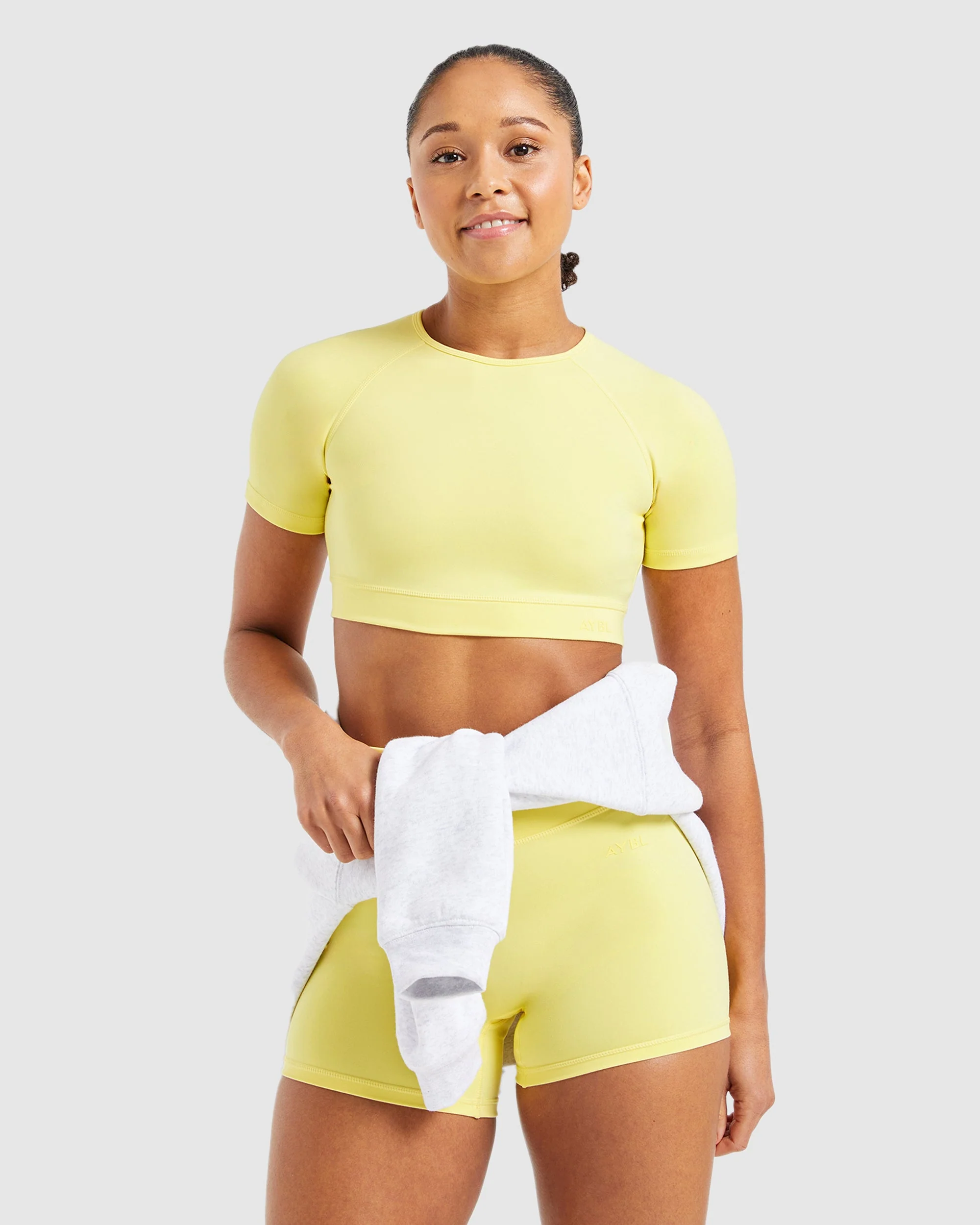 Staple Crop Top - Pastel Lemon - Image 8