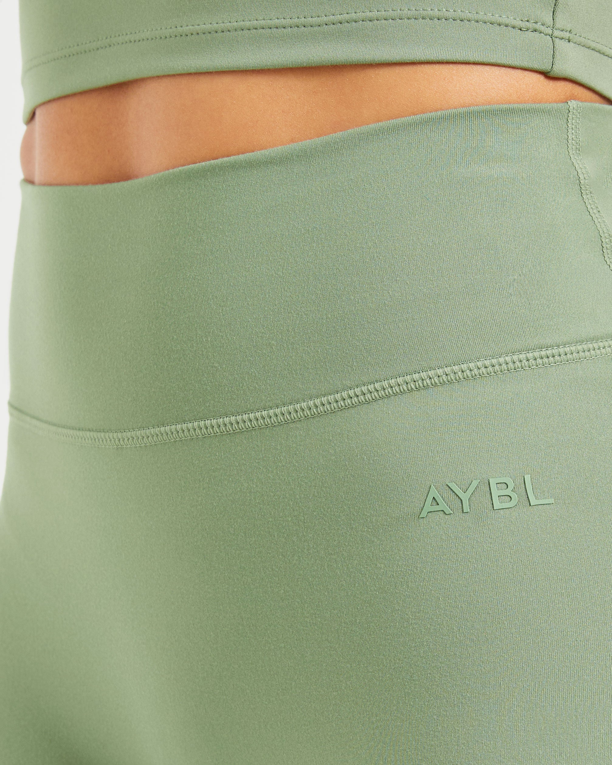 Staple Cycling Shorts - Olive Green - Image 5