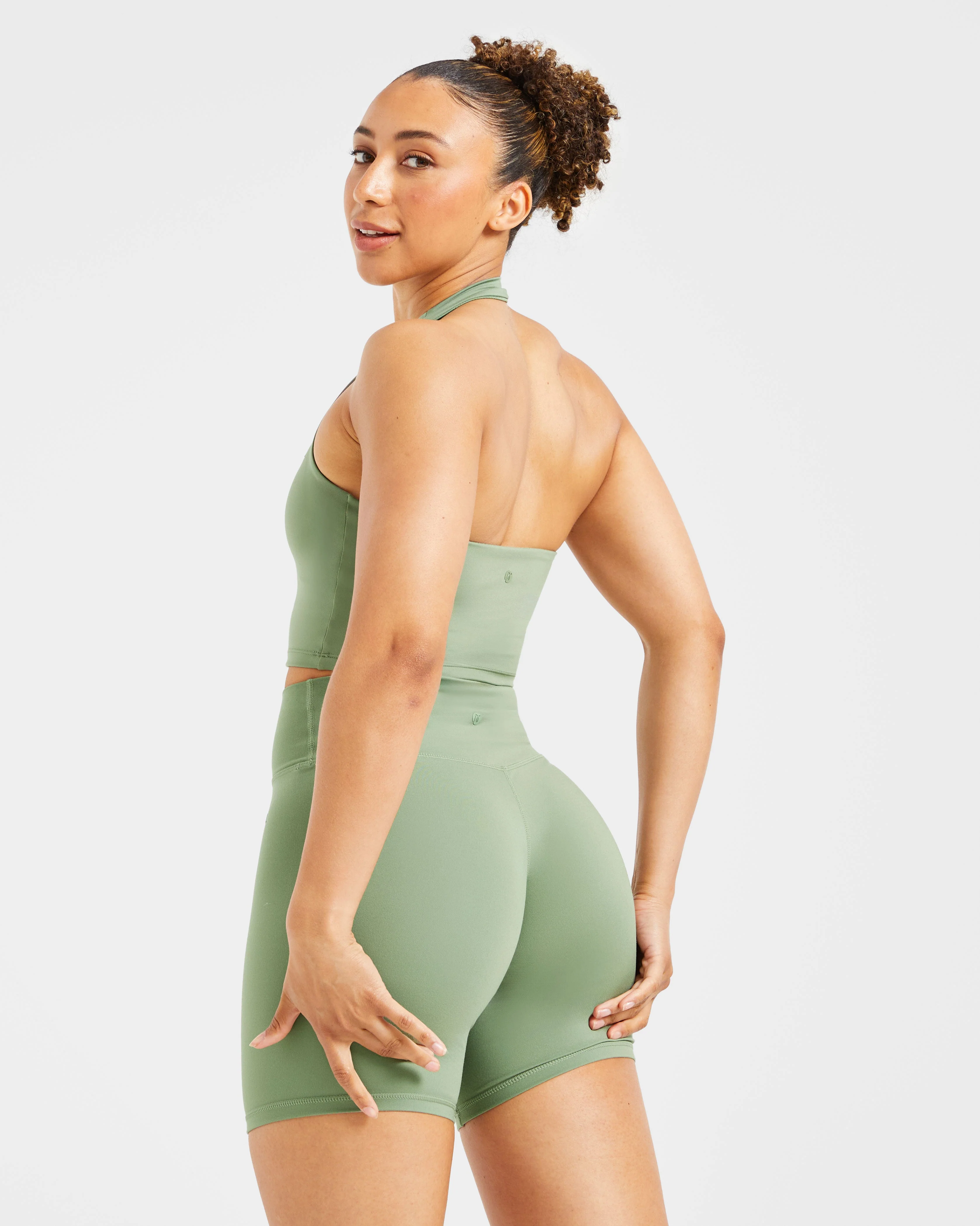 Staple Cycling Shorts - Olive Green - Image 8