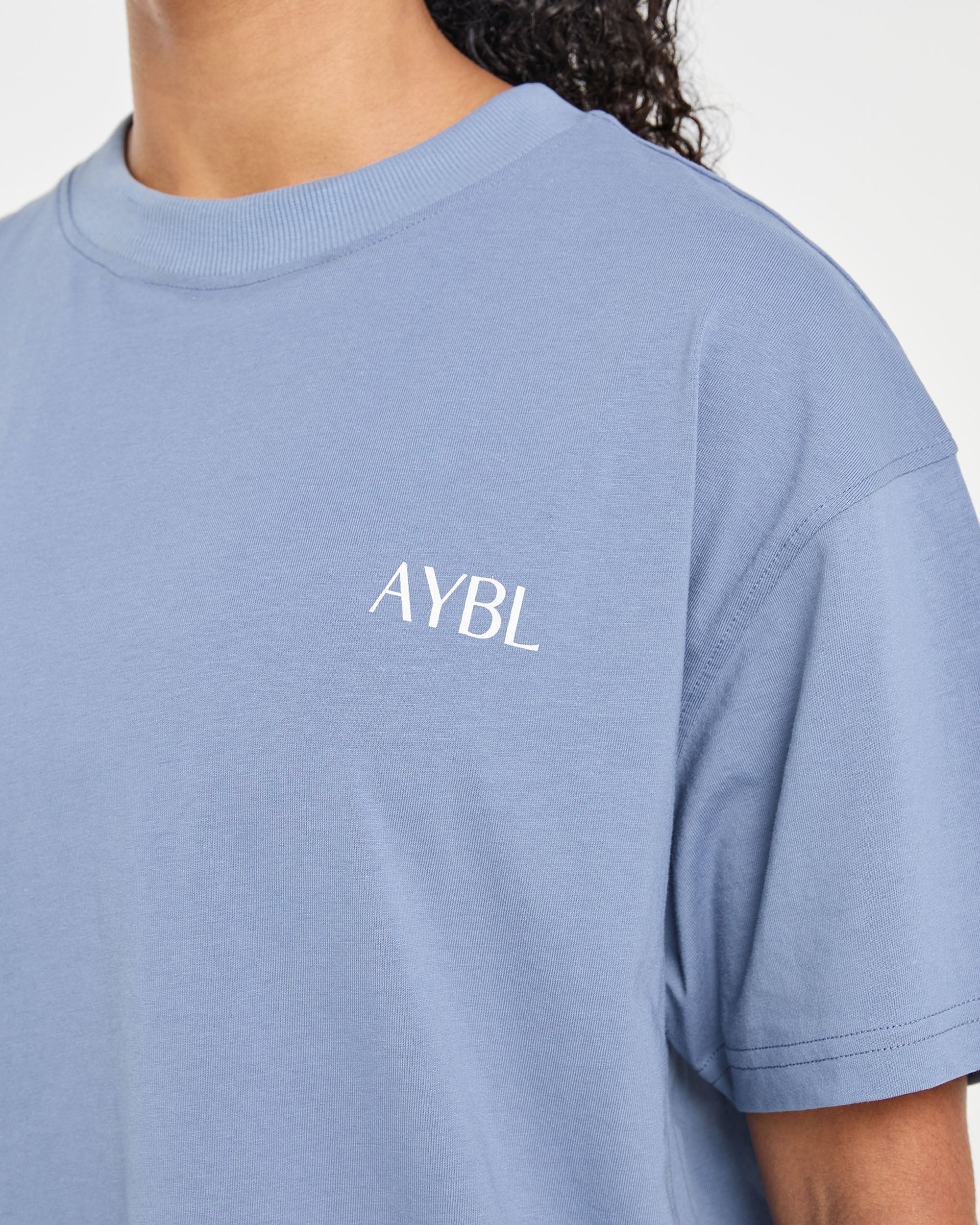 Strength Club Oversized T Shirt - Blue - Image 5