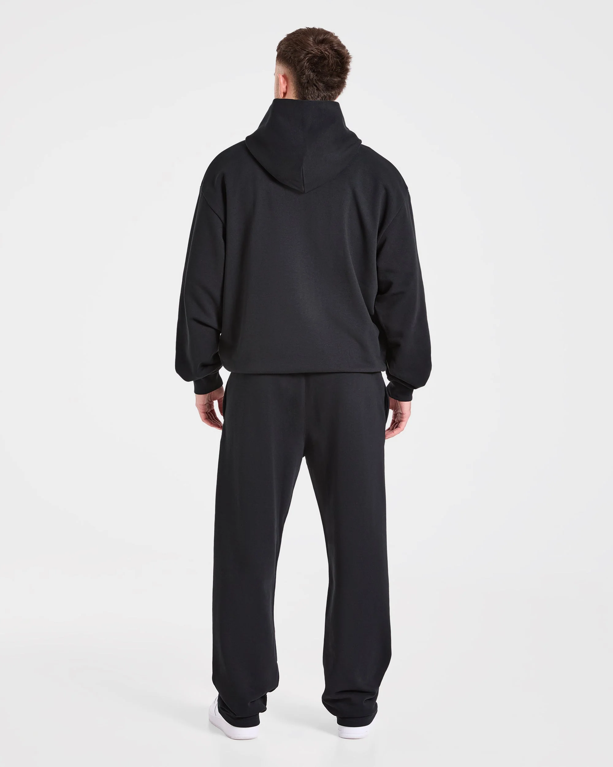 Strength Division Oversized Hoodie - Black/Blue - Image 4