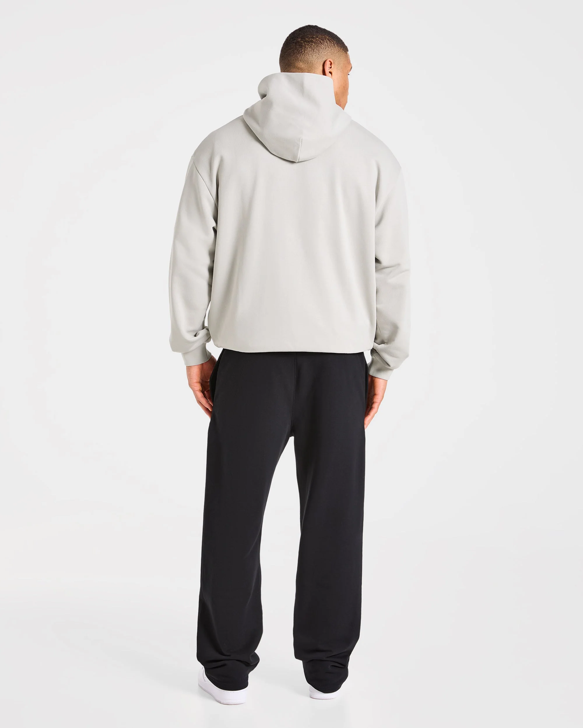 Strength Division Oversized Hoodie - Iced Grey - Image 4