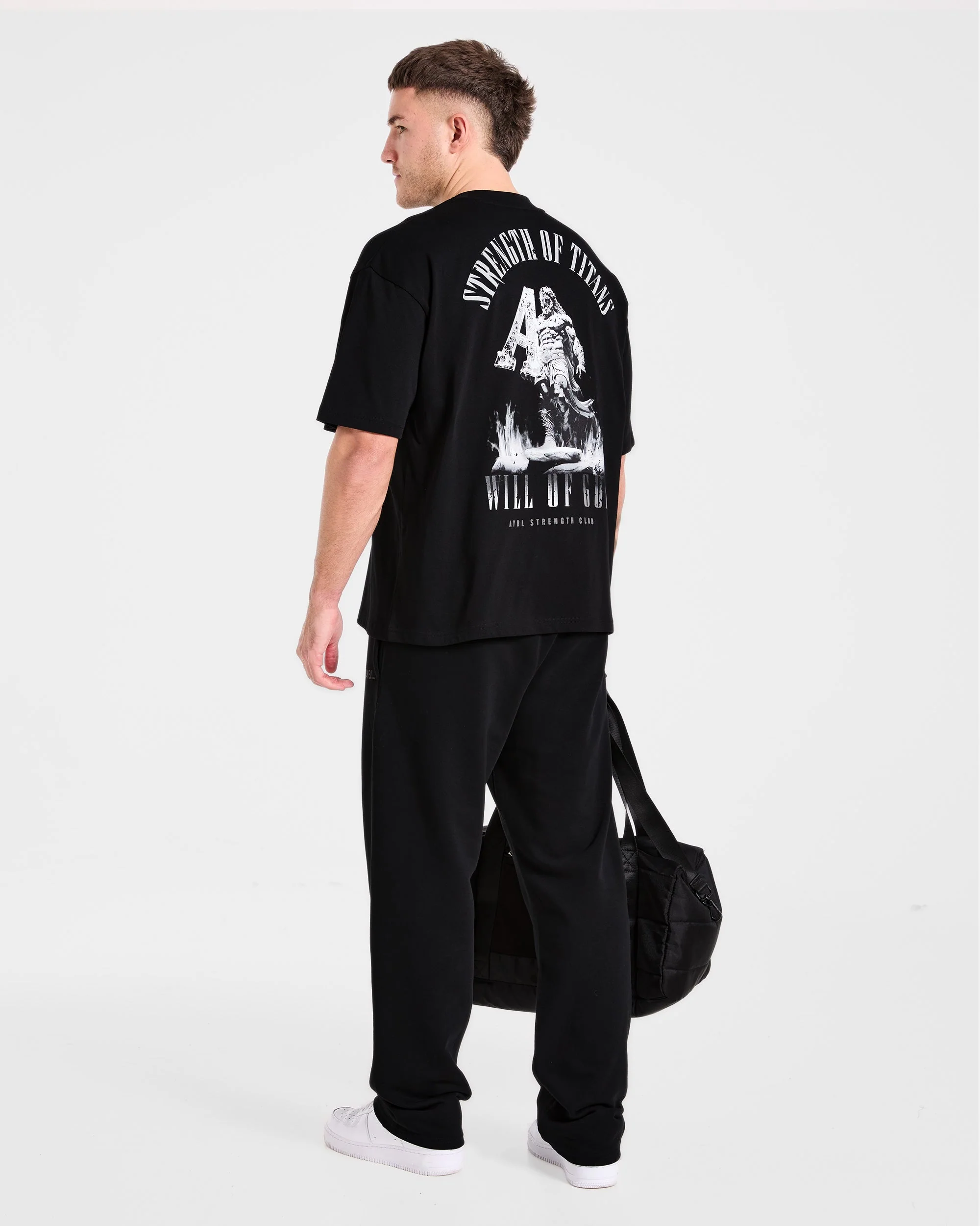 Strength Of Titans Oversized T Shirt - Black - Image 7
