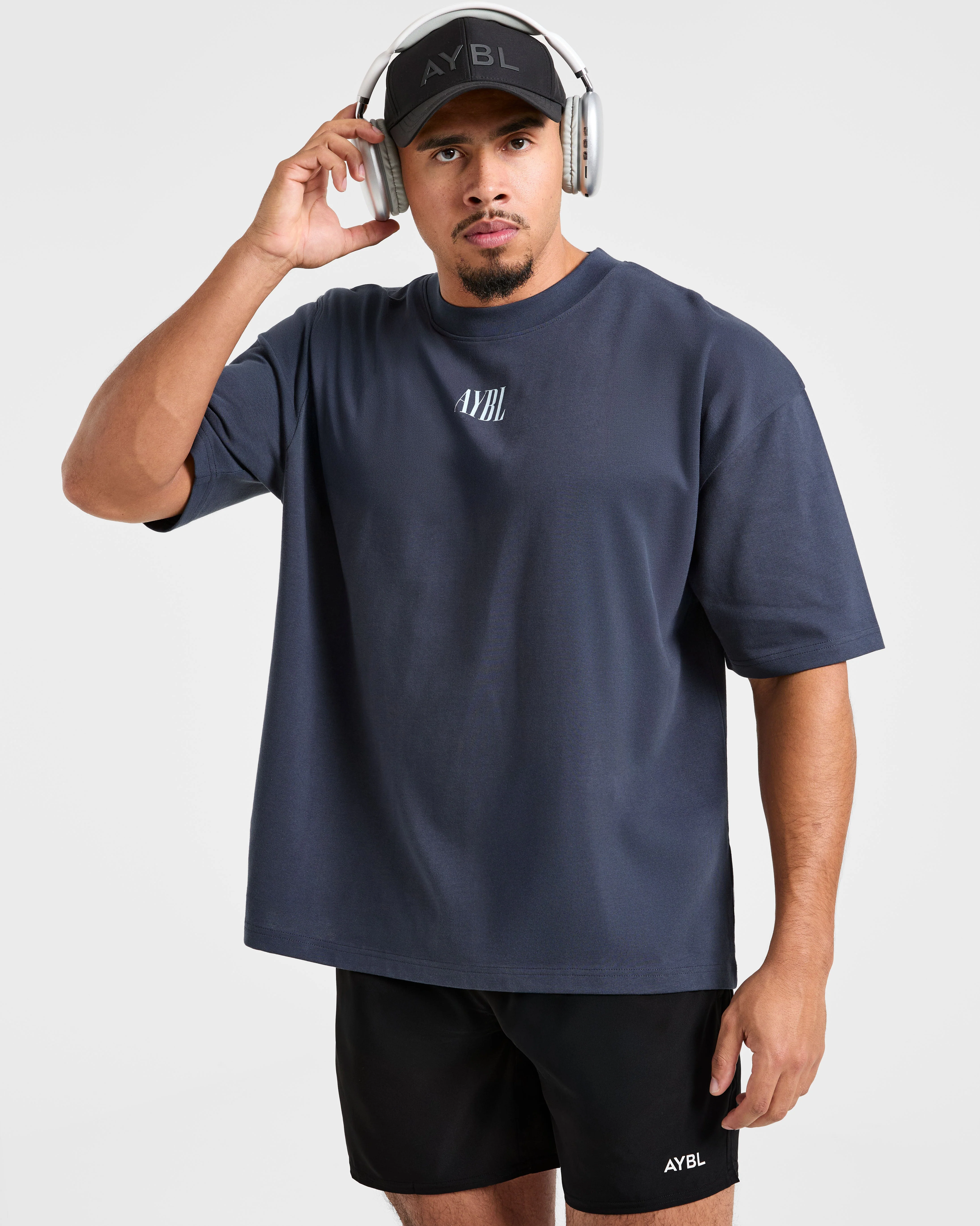 Strength Of Titans Oversized T Shirt - Deep Ocean Blue - Image 7