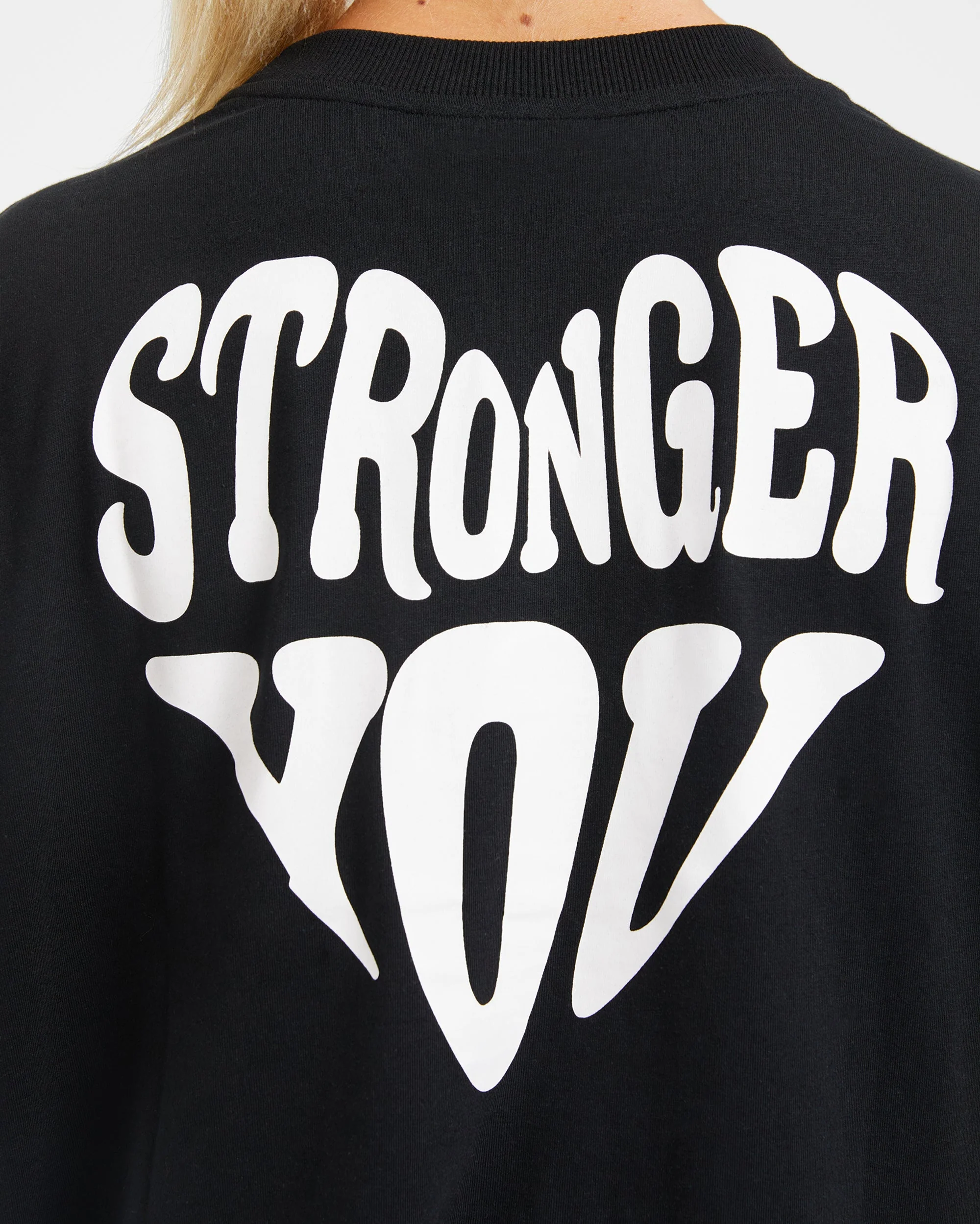 Stronger You Oversized T Shirt - Black - Image 6