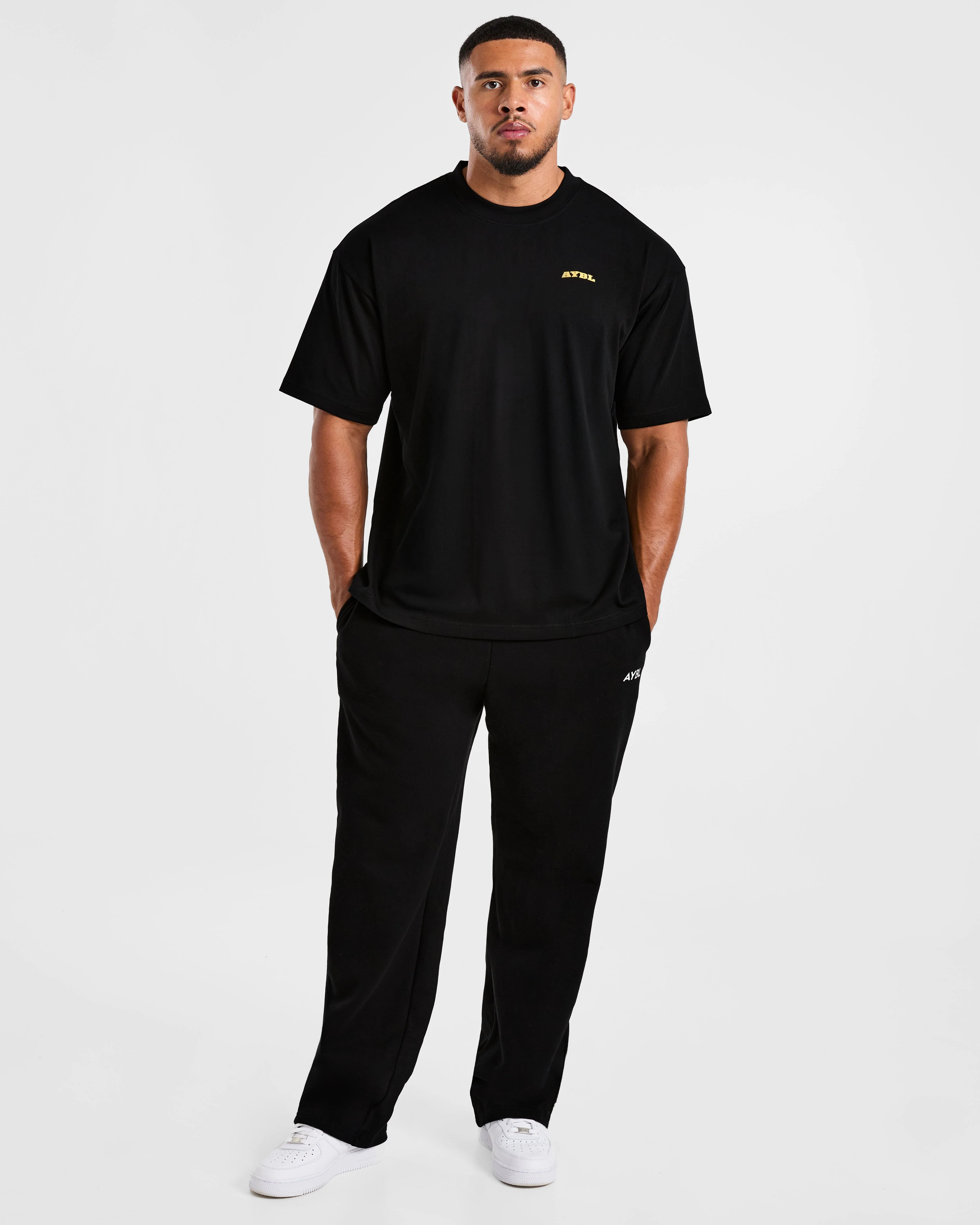 Team AYBL Oversized T Shirt - Black/Yellow - Image 7