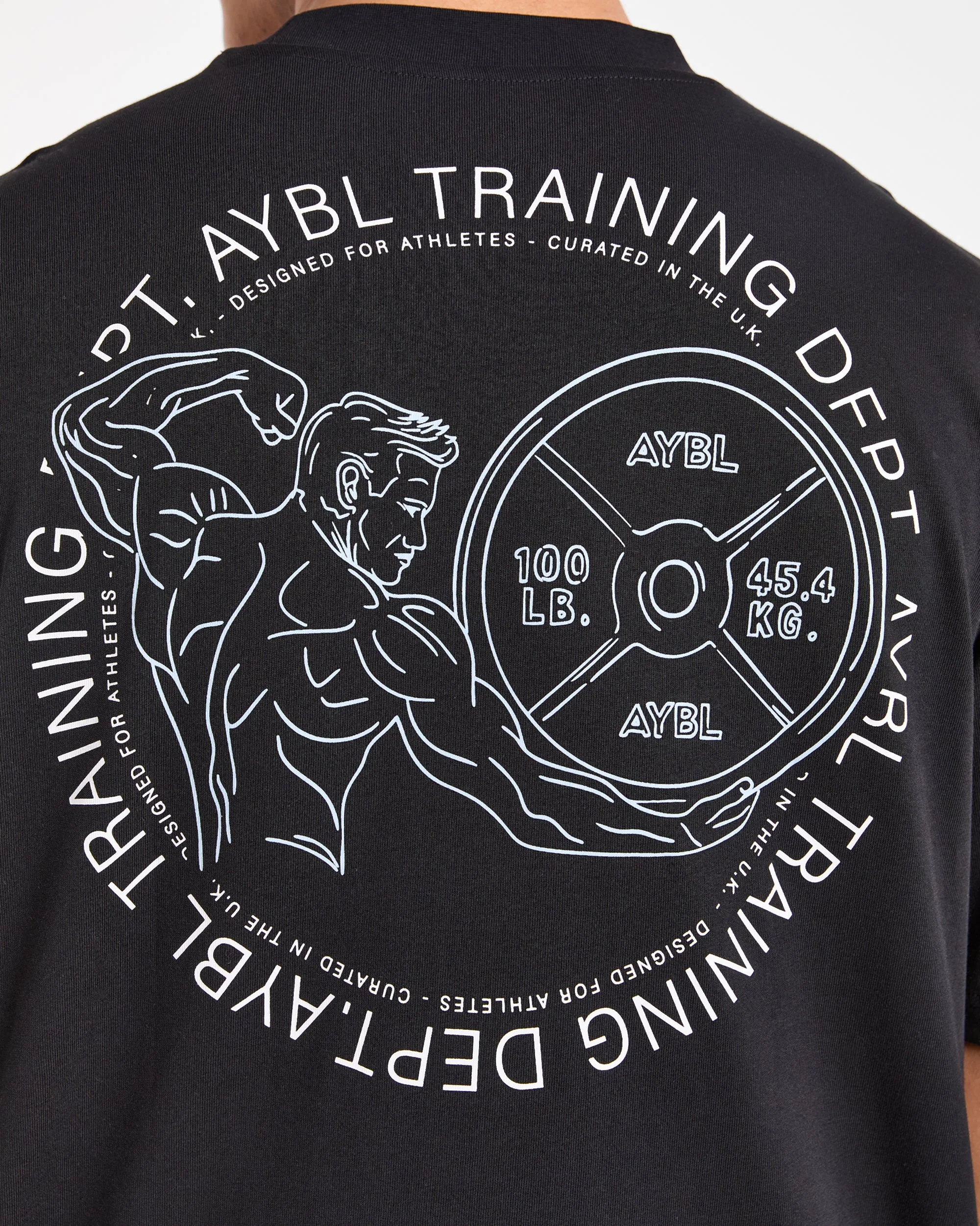 Training Dept. Illustration Oversized T Shirt - Black - Image 5