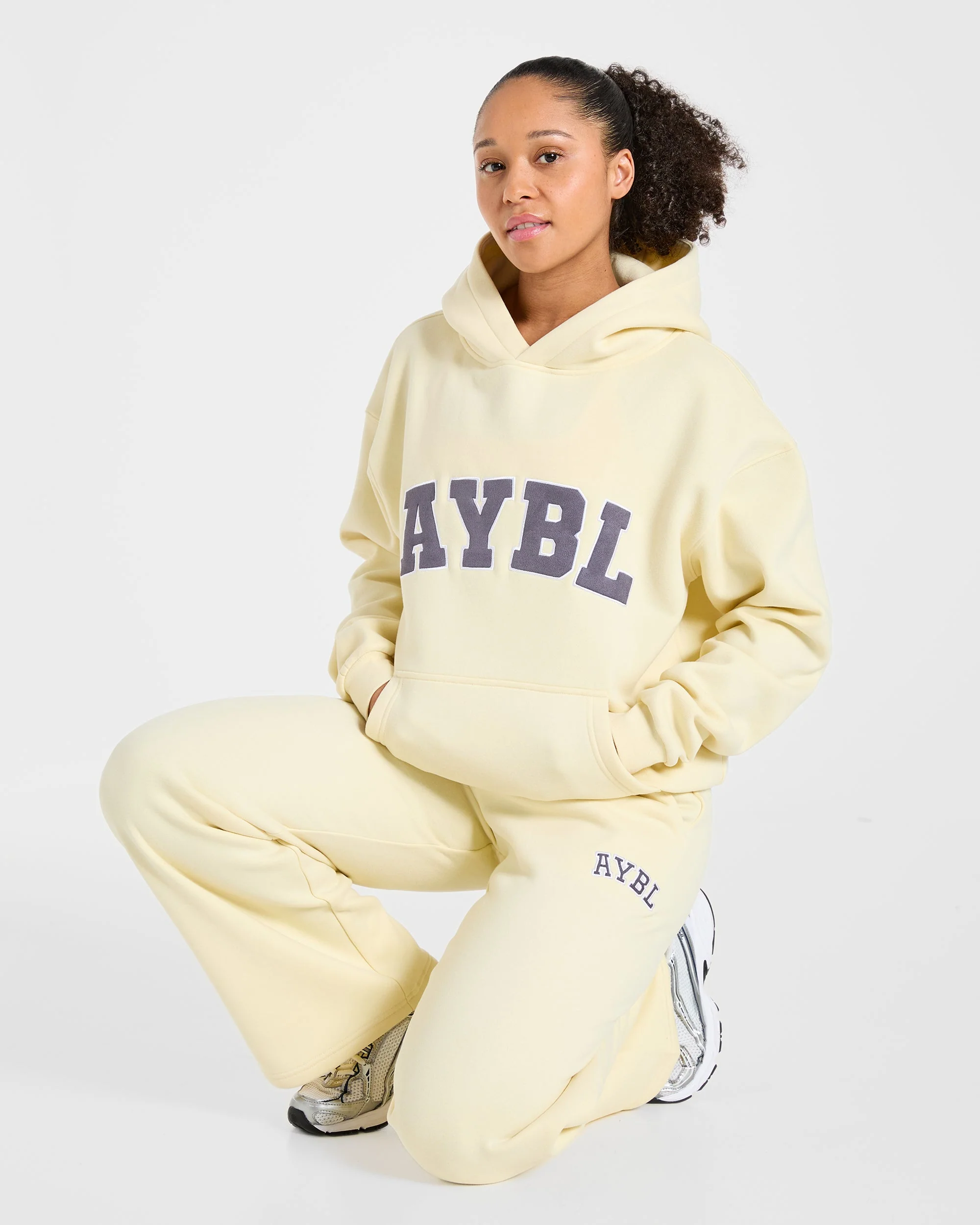 Varsity 2.0 Oversized Hoodie - Butter Yellow - Image 7