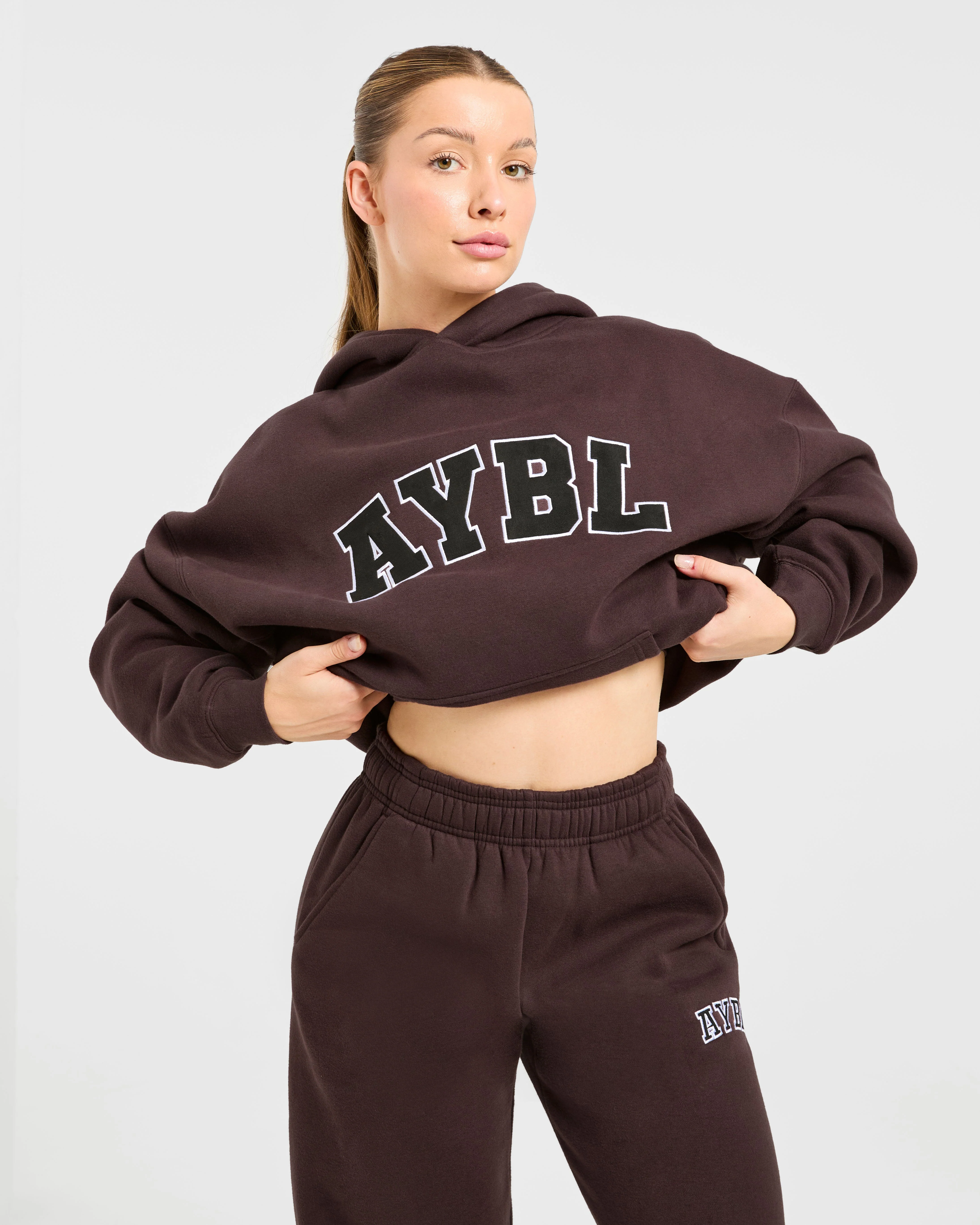 Varsity 2.0 Oversized Hoodie - Cocoa Brown - Image 8