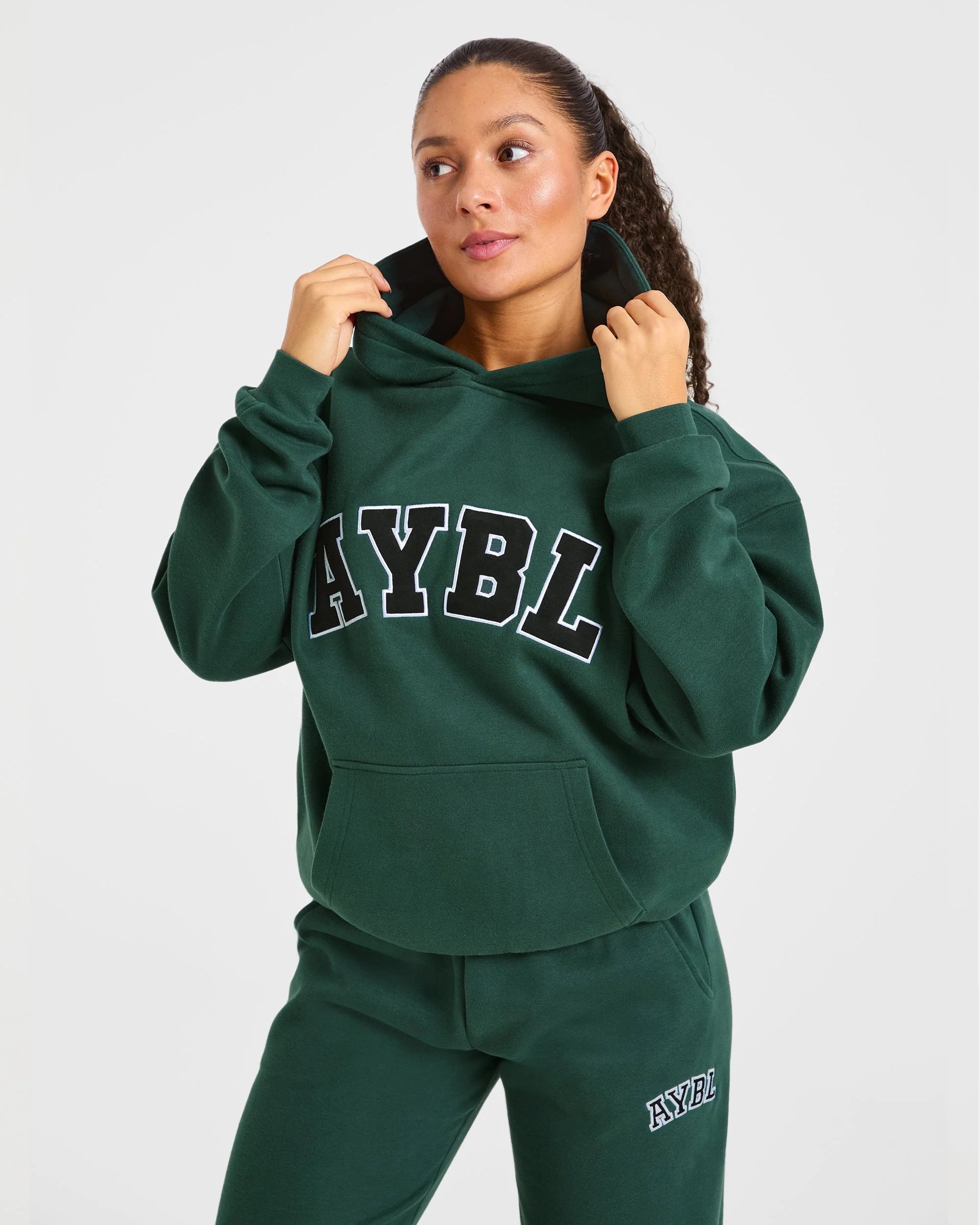 Varsity 2.0 Oversized Hoodie - Deep Forest - Image 7