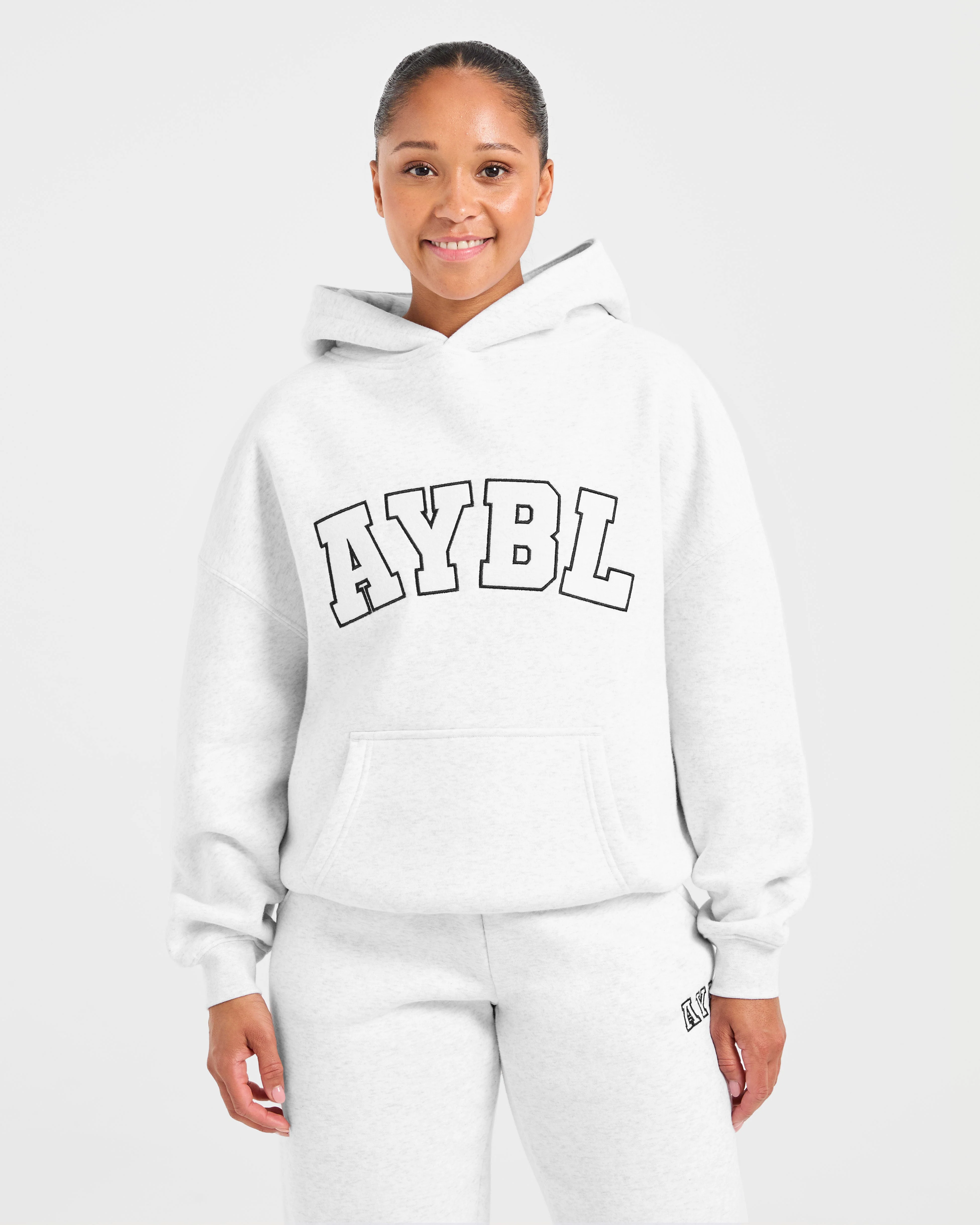 Varsity 2.0 Oversized Hoodie - Heather Grey