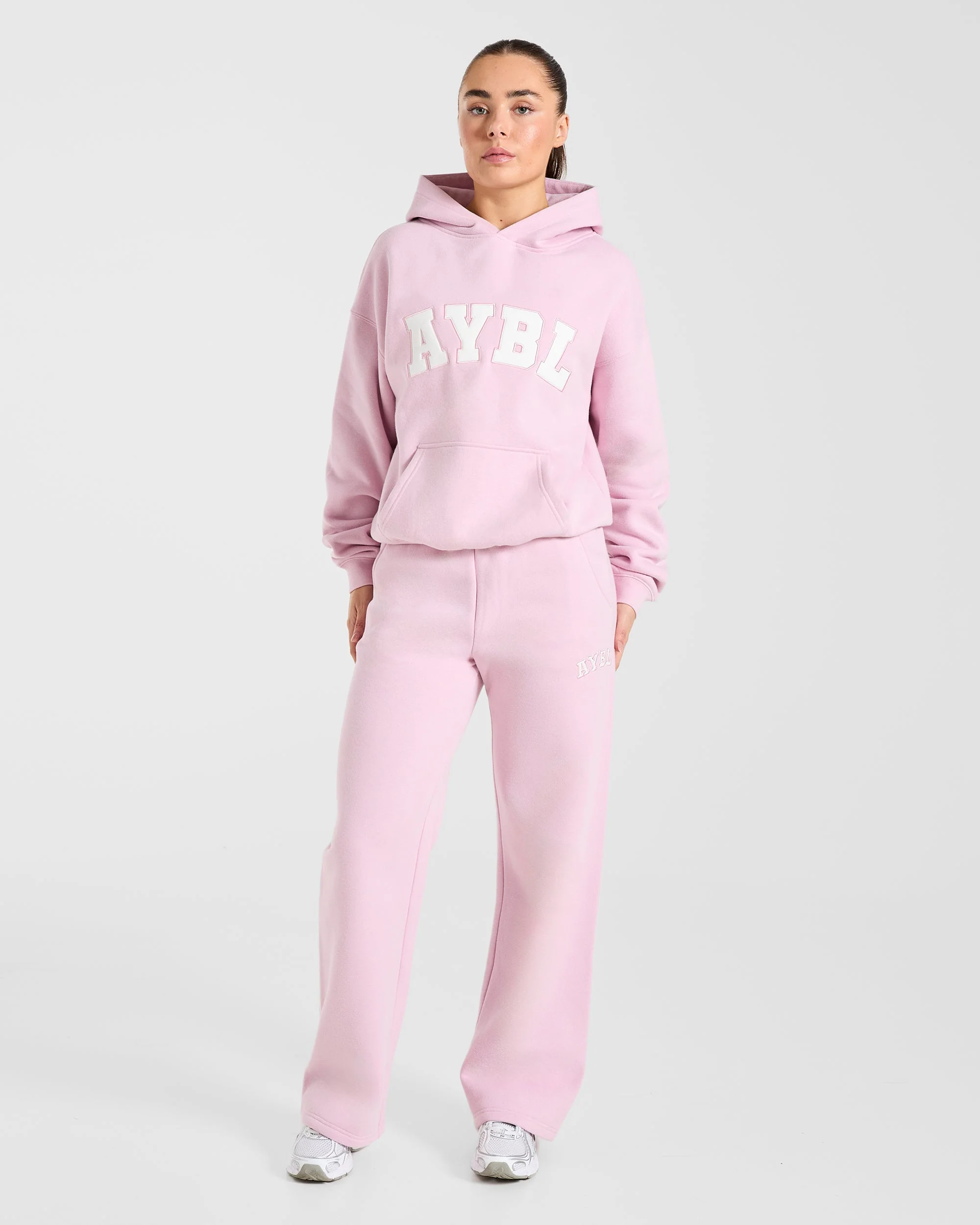 Varsity 2.0 Oversized Hoodie - Iced Pink - Image 3