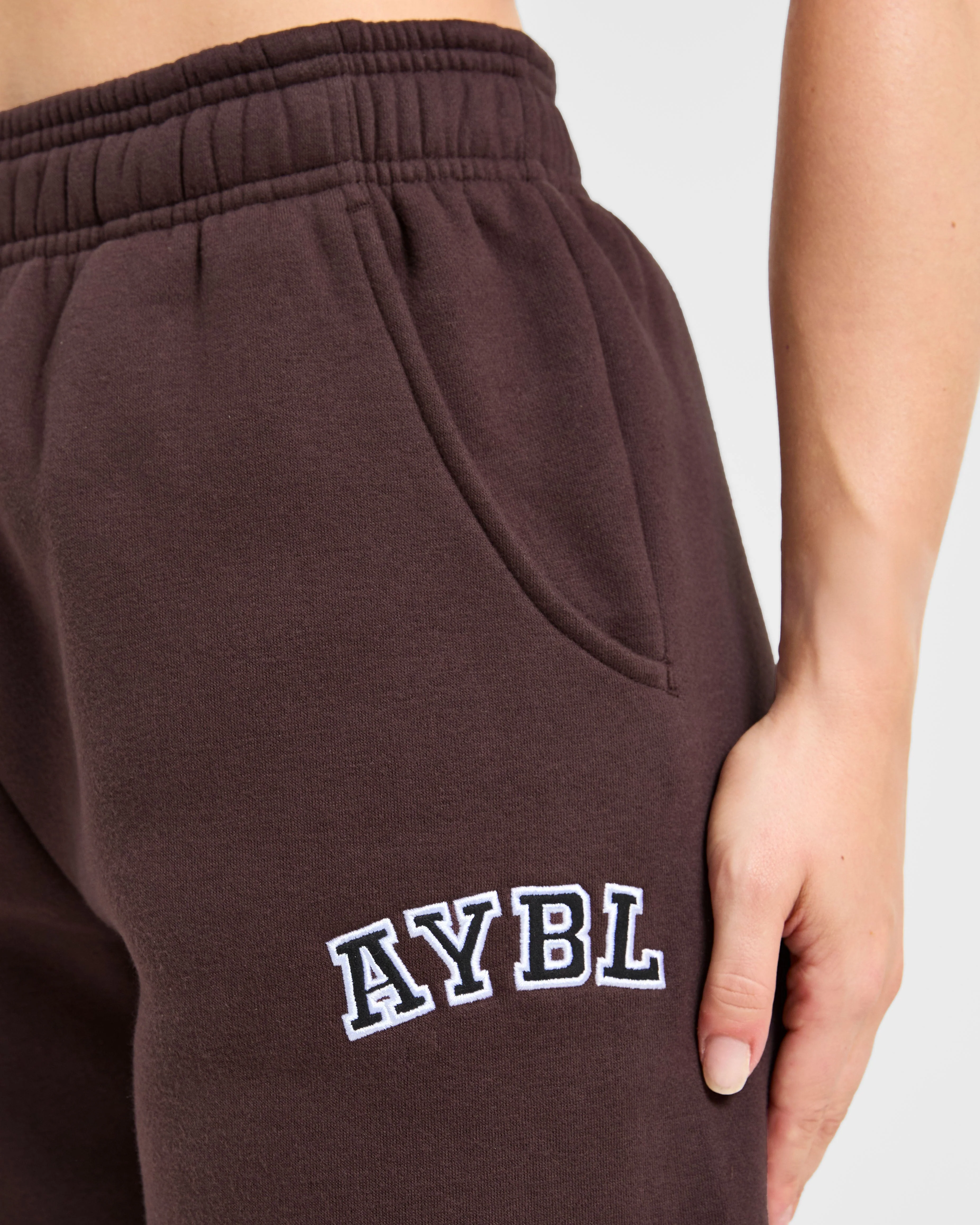 Varsity 2.0 Oversized Joggers - Cocoa Brown - Image 6