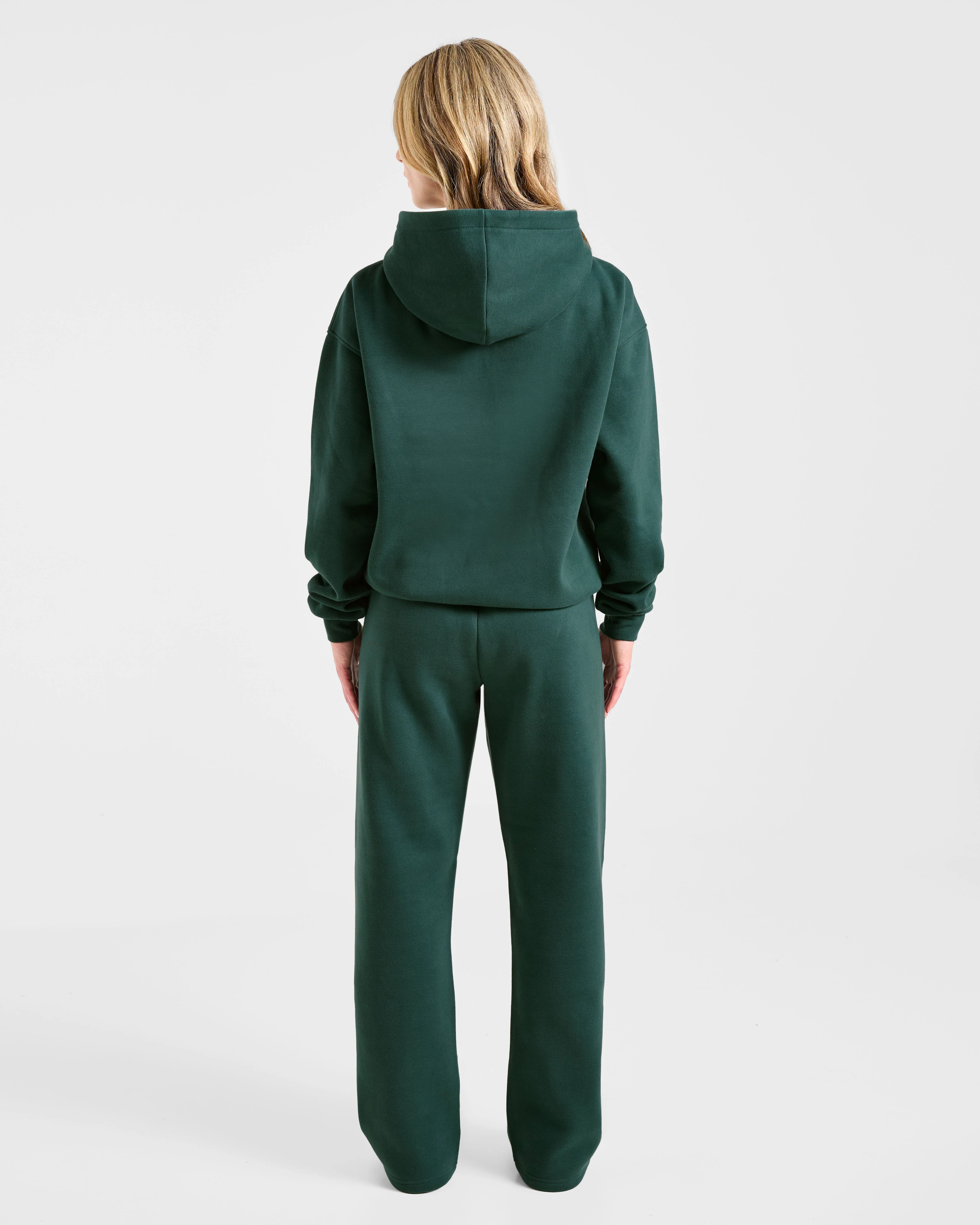 Varsity 2.0 Oversized Straight Leg Joggers - Deep Forest - Image 4
