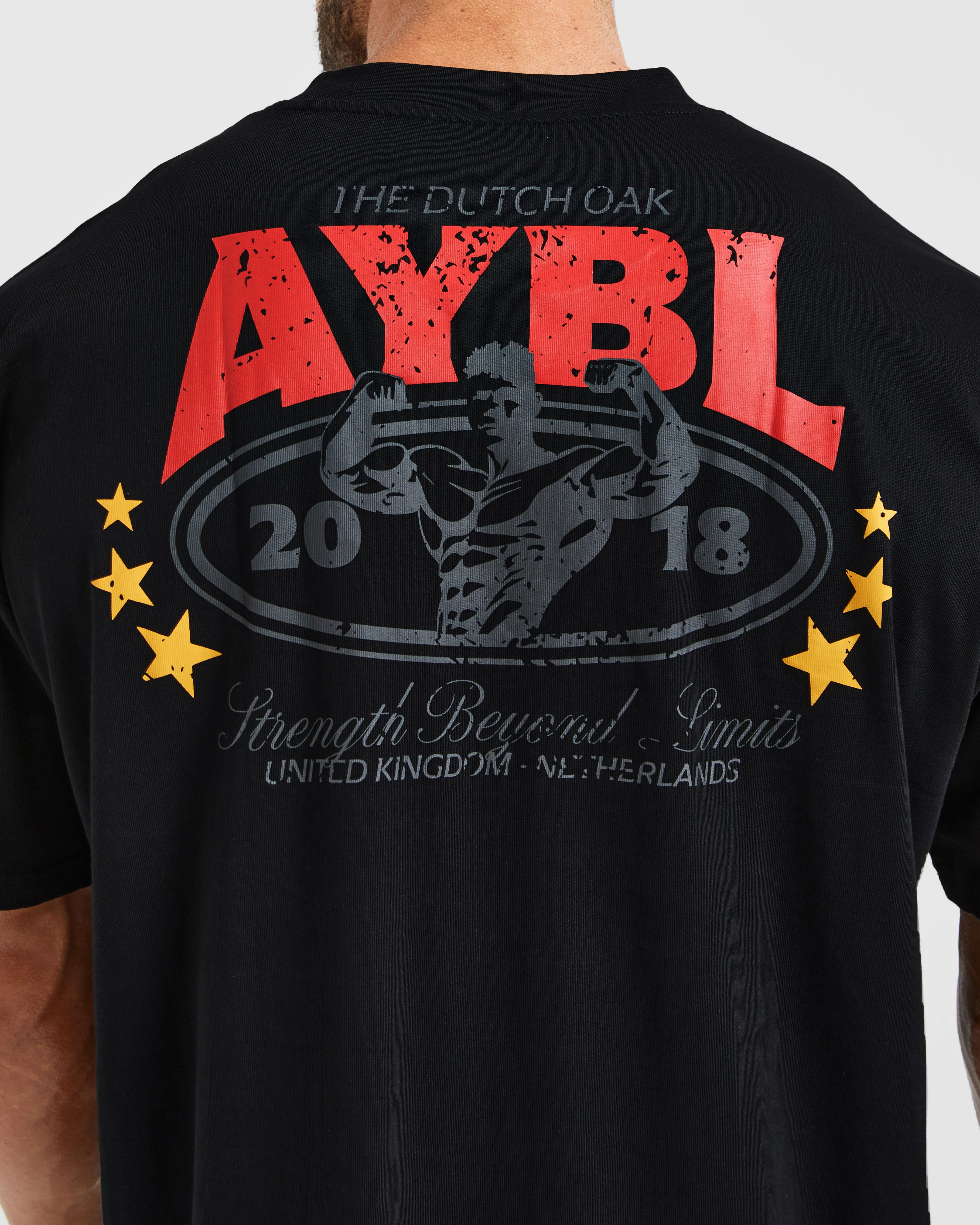 Wesley Vissers X Beyond Limits Oversized T Shirt - Black/Charcoal - Image 5